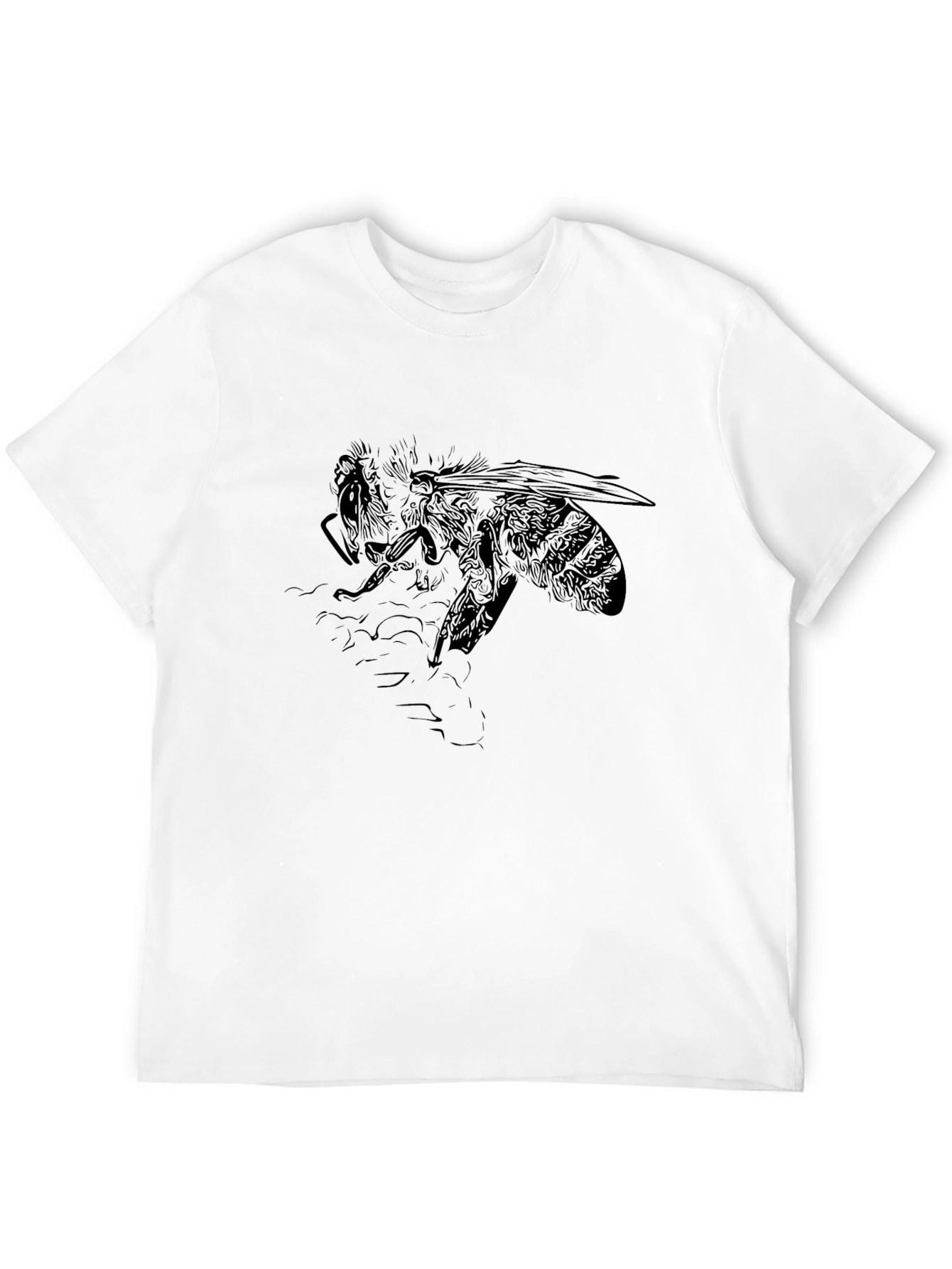 Black Bee Graphic Tee - Mens Casual Fit