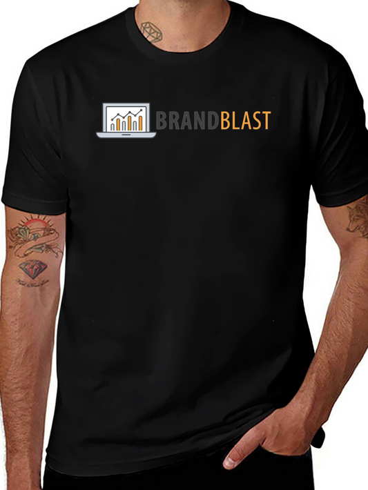 BrandBlast Graphic T-Shirt - Black Cotton Tee