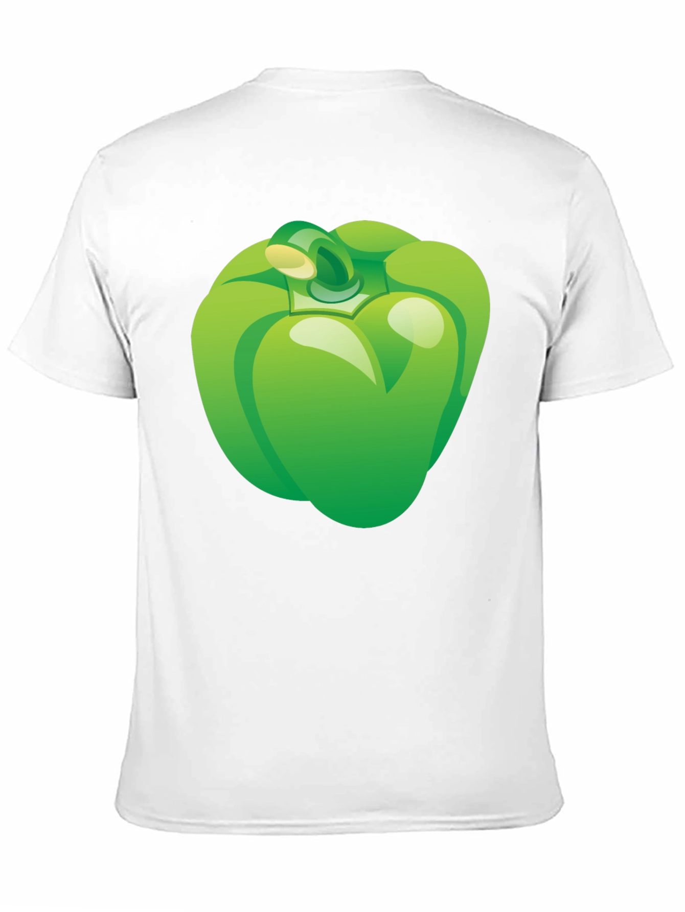Green Pepper Graphic Tee - Casual Black T-Shirt