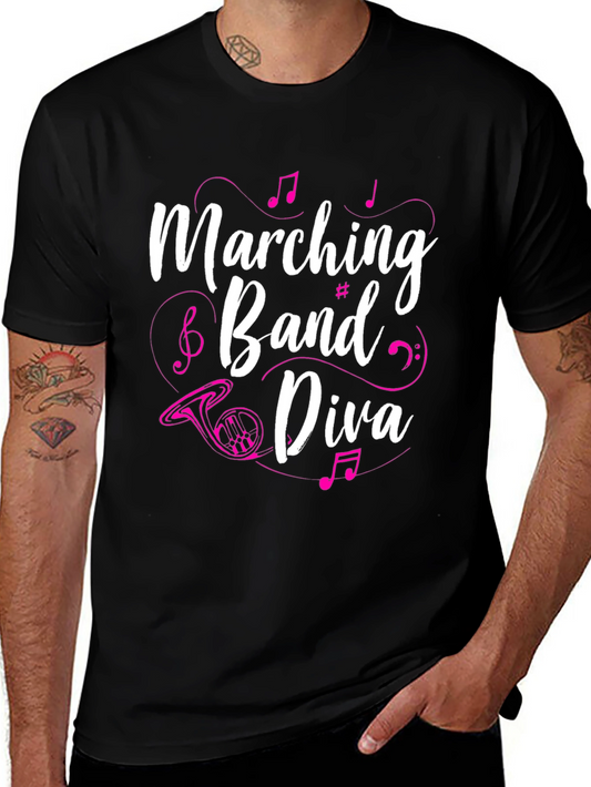 Marching Band Diva T-Shirt - Music Lover Tee