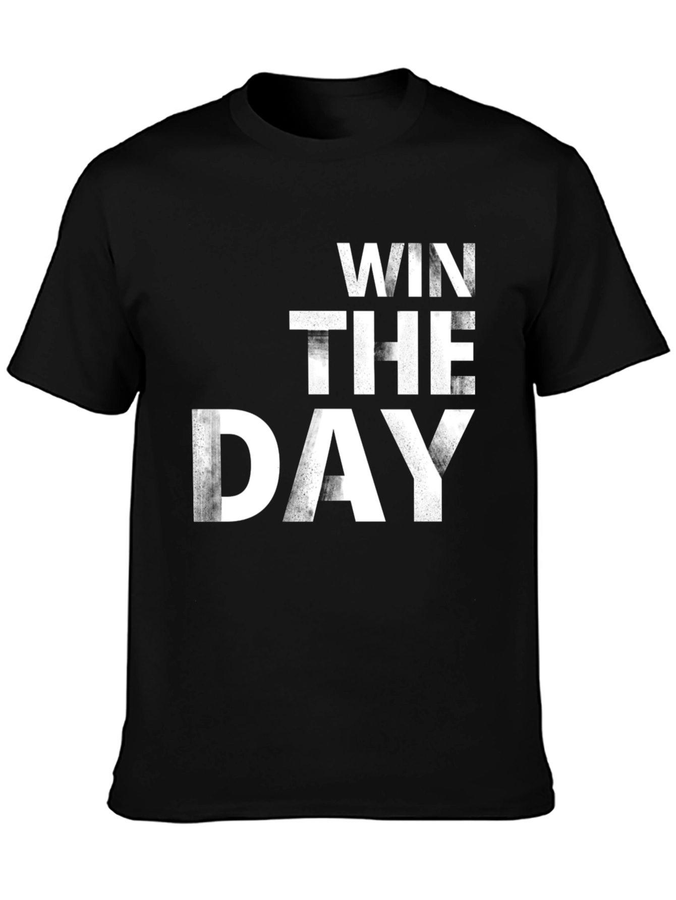 Win the Day Mens Black Graphic Tee