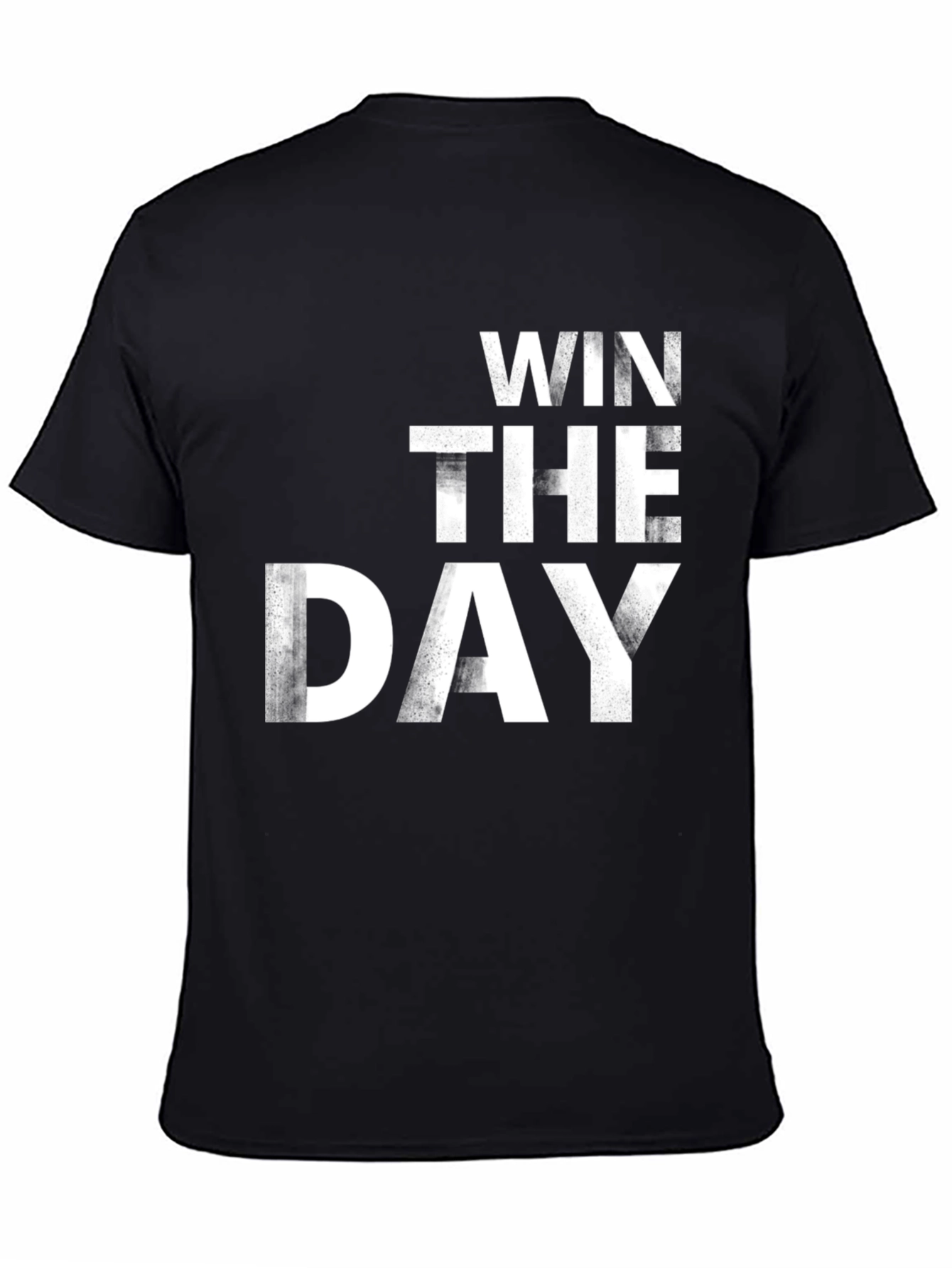 Win the Day Mens Black Graphic Tee