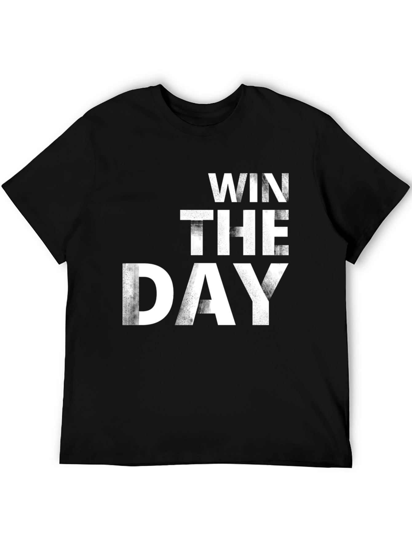 Win the Day Mens Black Graphic Tee