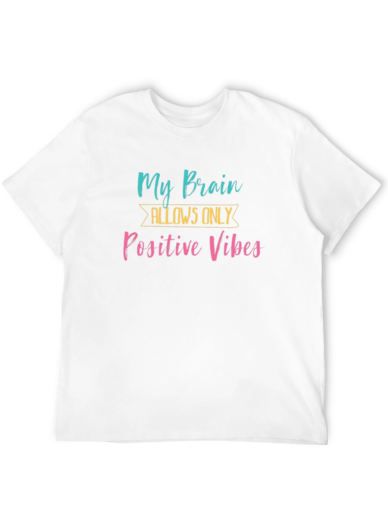 Positive Vibes Graphic Tee -  Black T-Shirt
