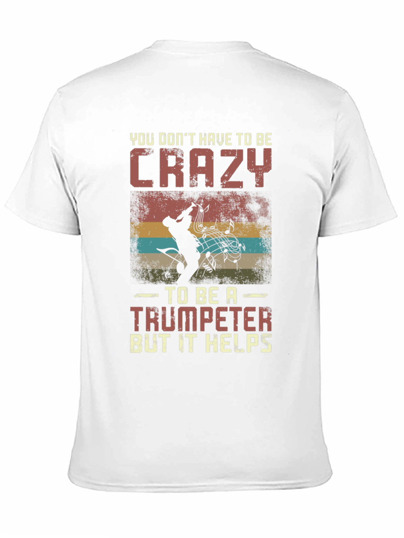 Crazy Trumpeter Graphic Tee - Musician Humor