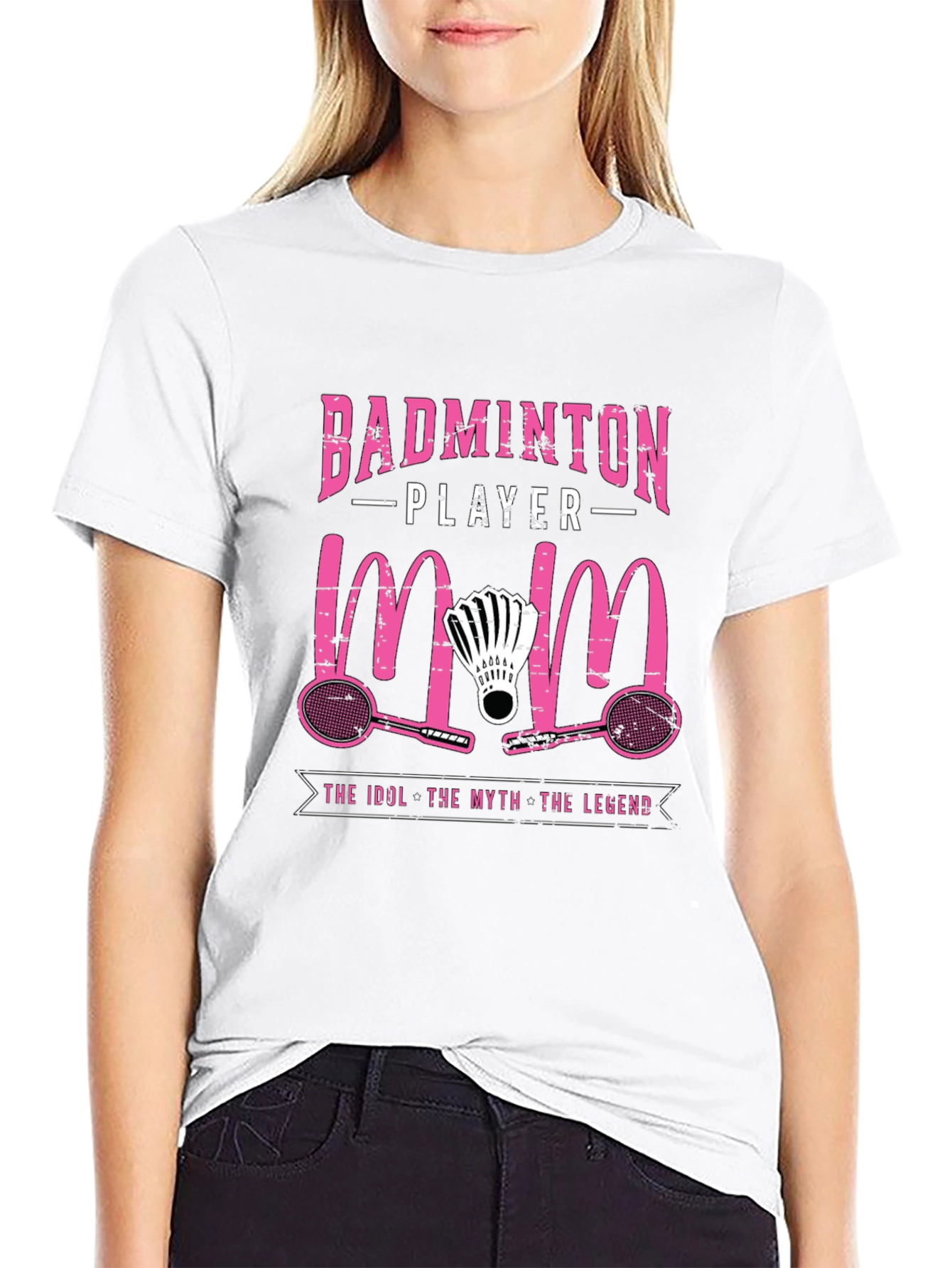 Badminton Player Mom T-Shirt - The Legend