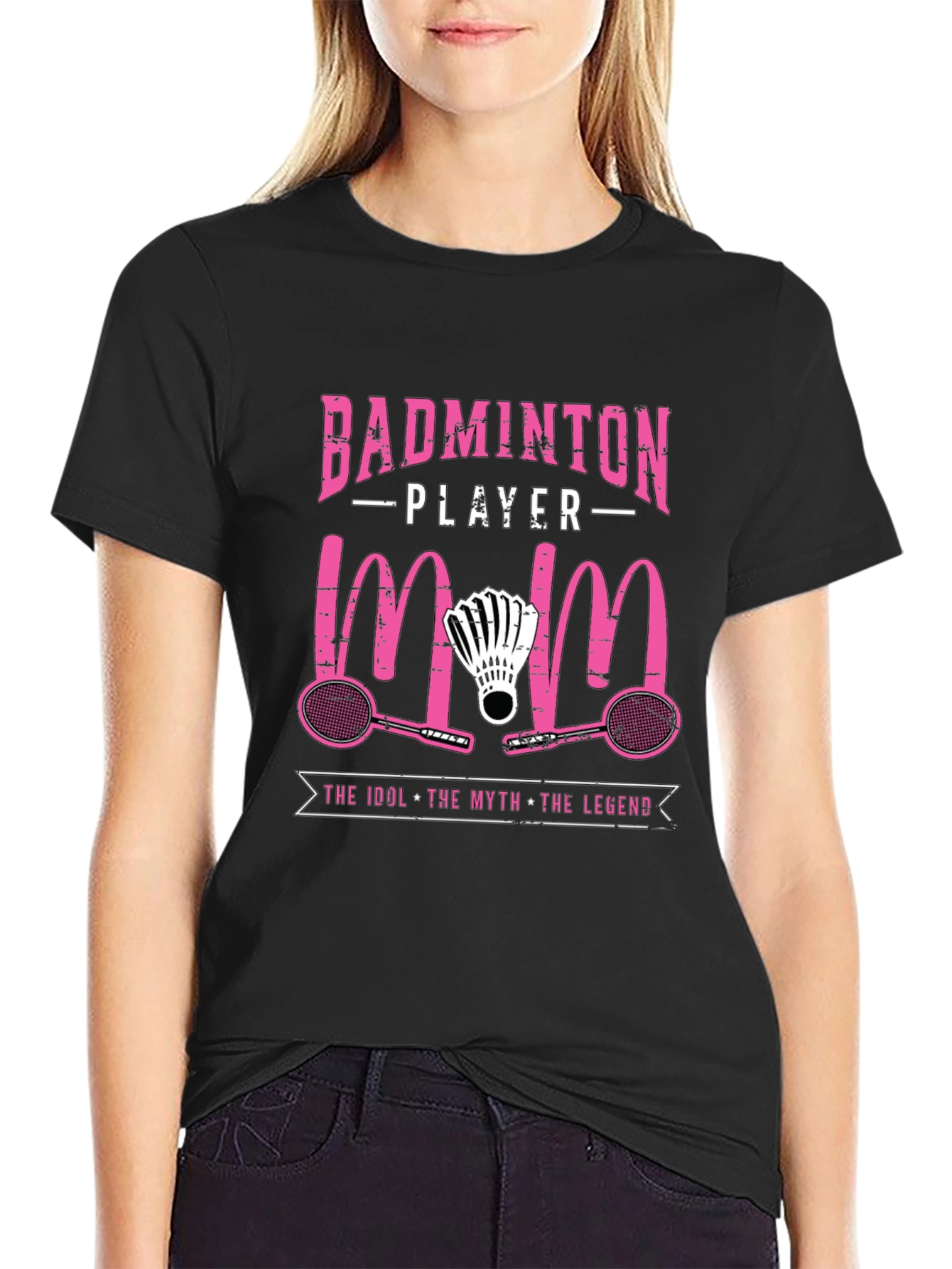 Badminton Player Mom T-Shirt - The Legend