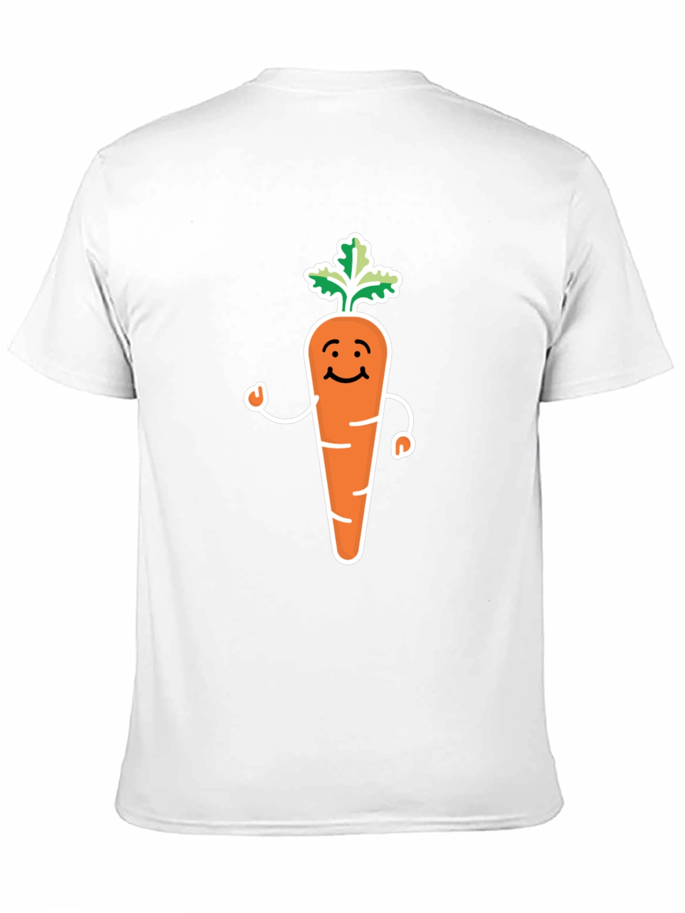 Cartoon Carrot T-Shirt - Cute Vegetable Graphic Tee