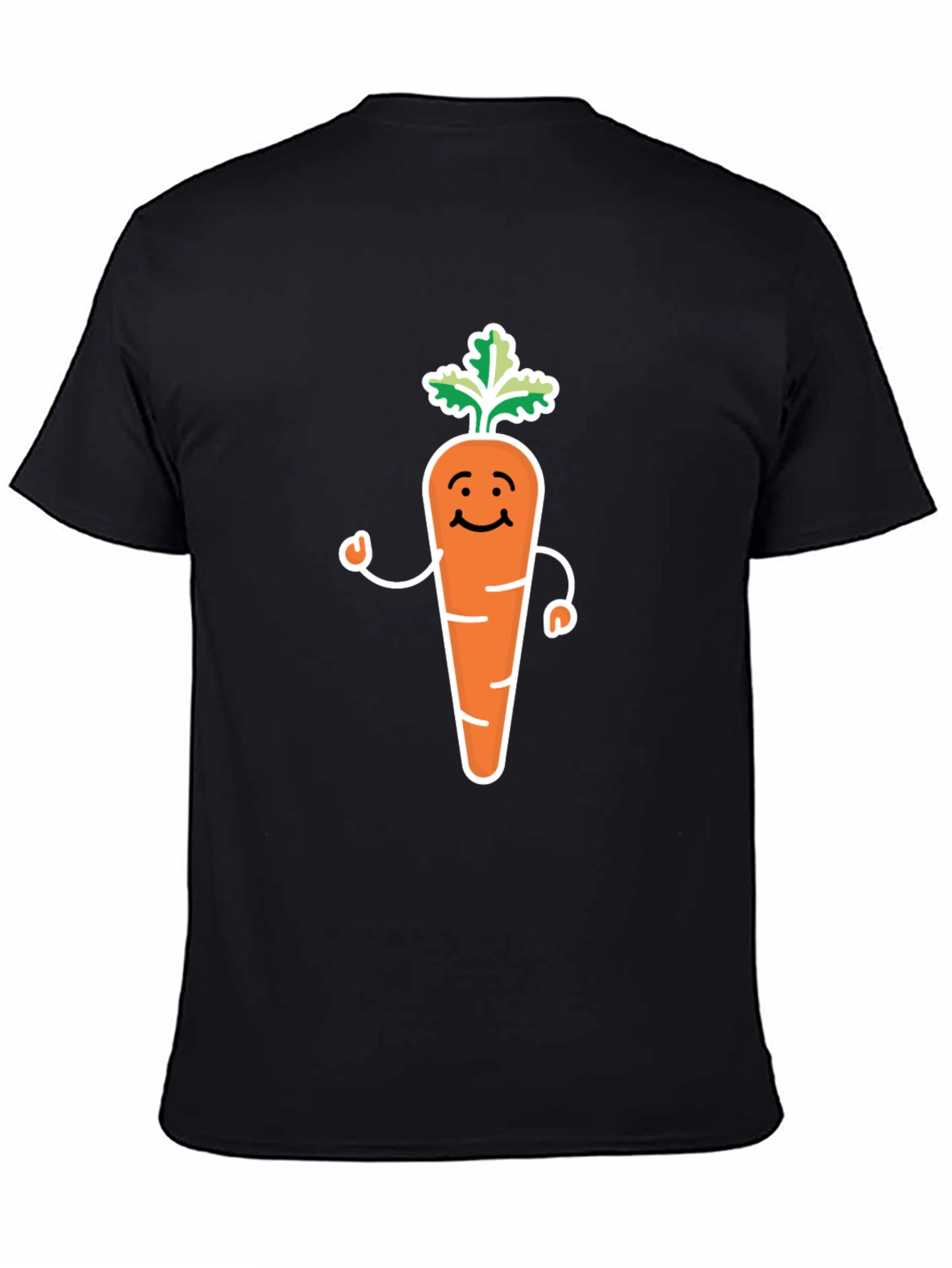 Cartoon Carrot T-Shirt - Cute Vegetable Graphic Tee