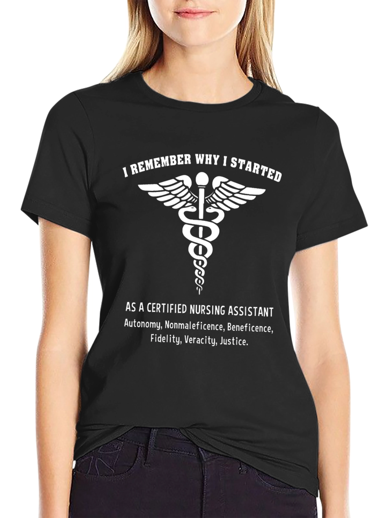 Certified Nursing Assistant T-Shirt - Medical Symbol