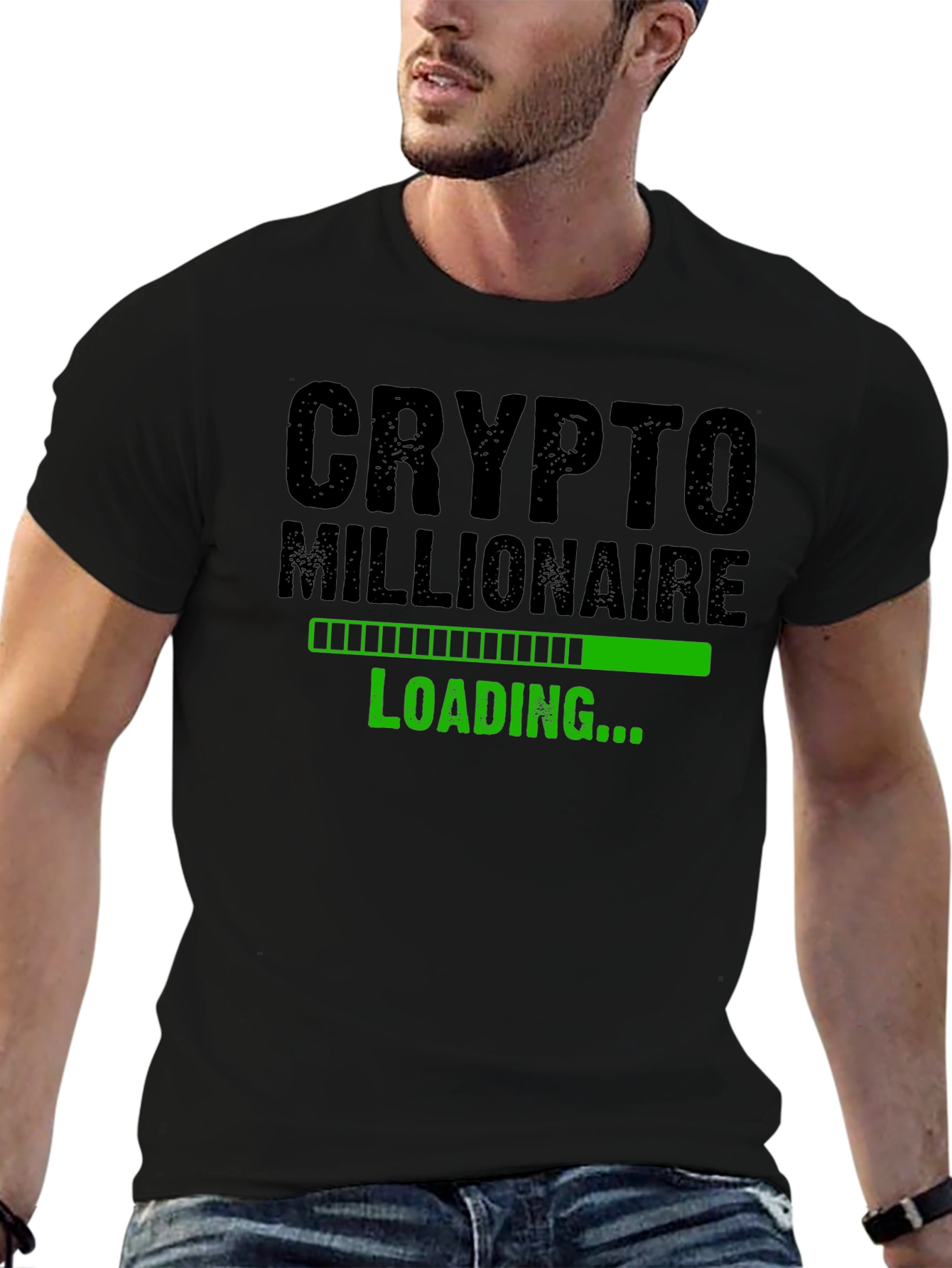 Crypto Millionaire Loading T-Shirt - Black