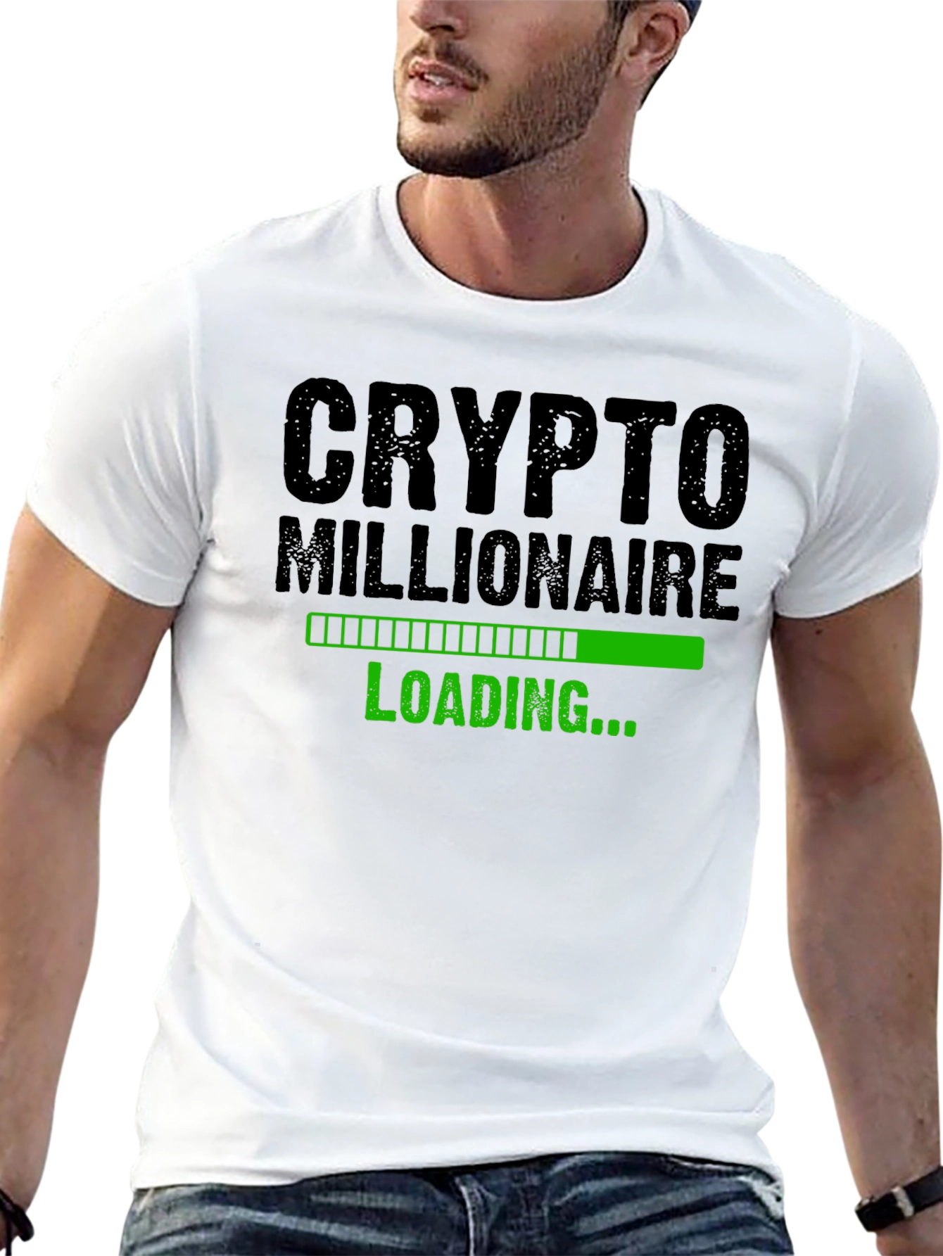 Crypto Millionaire Loading T-Shirt - Black