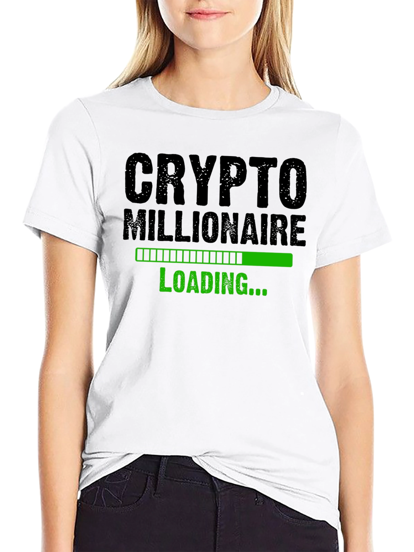 Crypto Millionaire Loading T-Shirt - Black