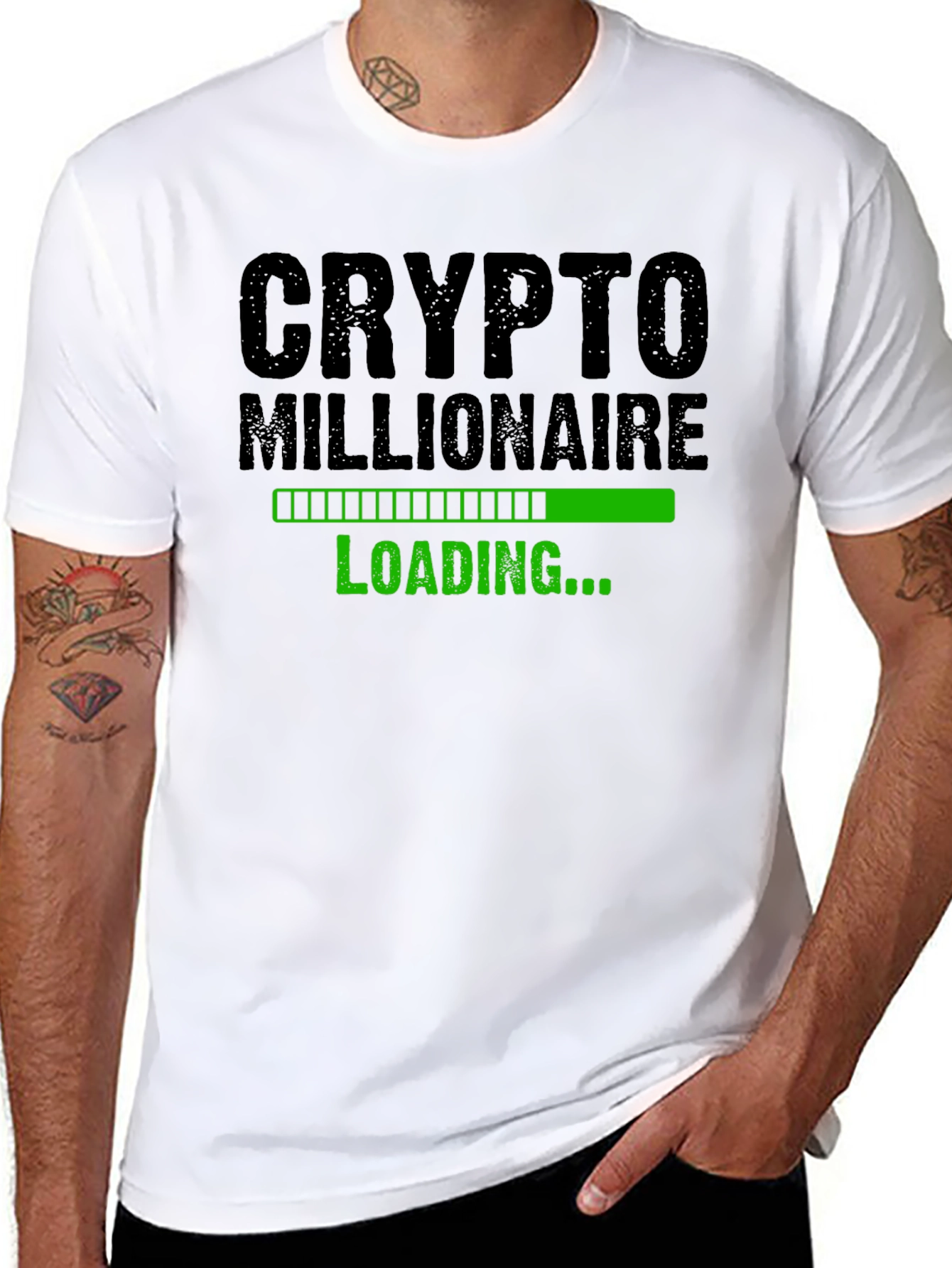 Crypto Millionaire Loading T-Shirt - Black