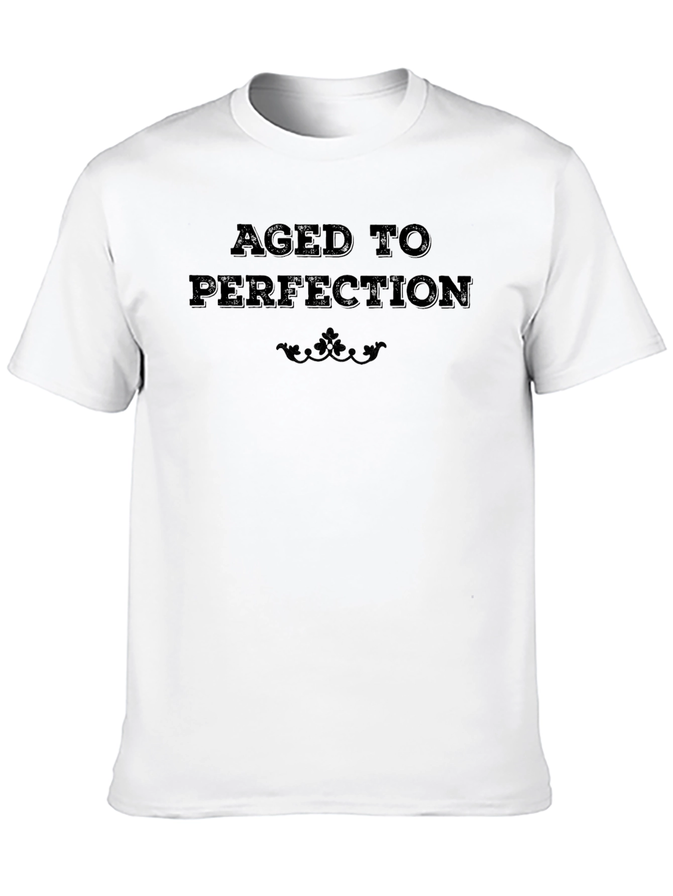 Aged To Perfection Mens Black T-Shirt