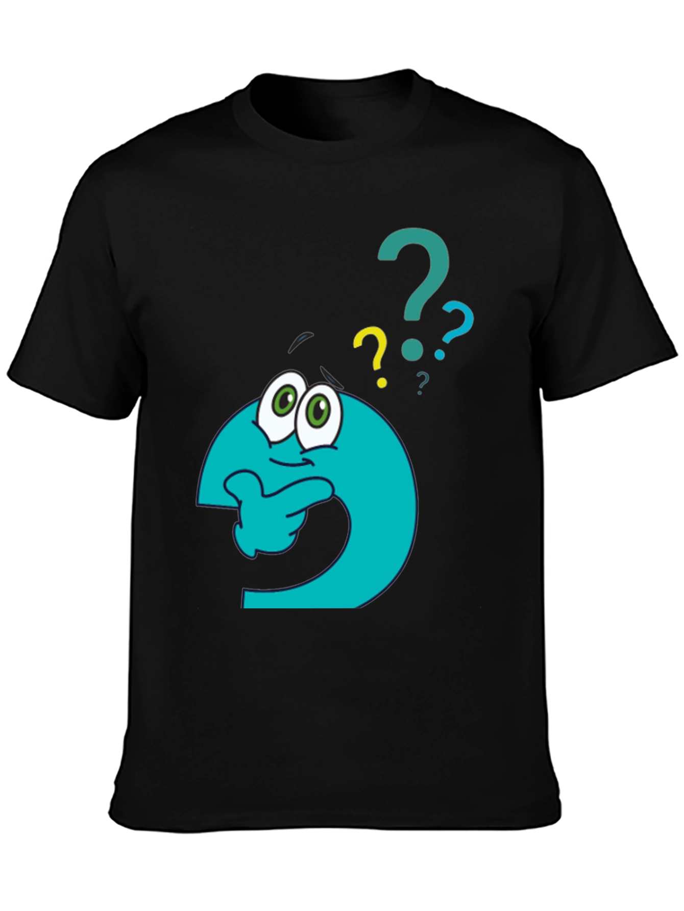 Thinking Question Mark Graphic T-Shirt