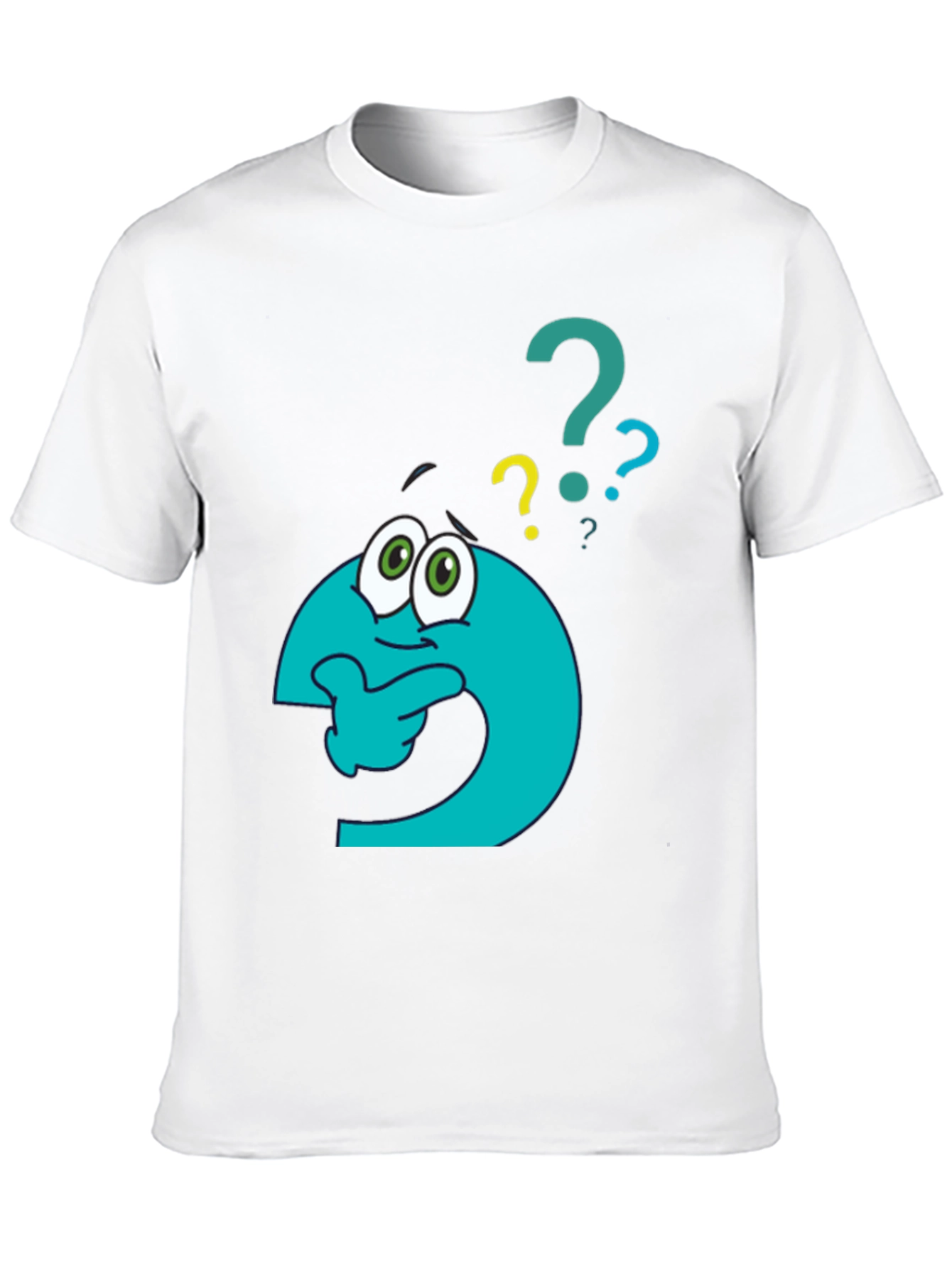 Thinking Question Mark Graphic T-Shirt