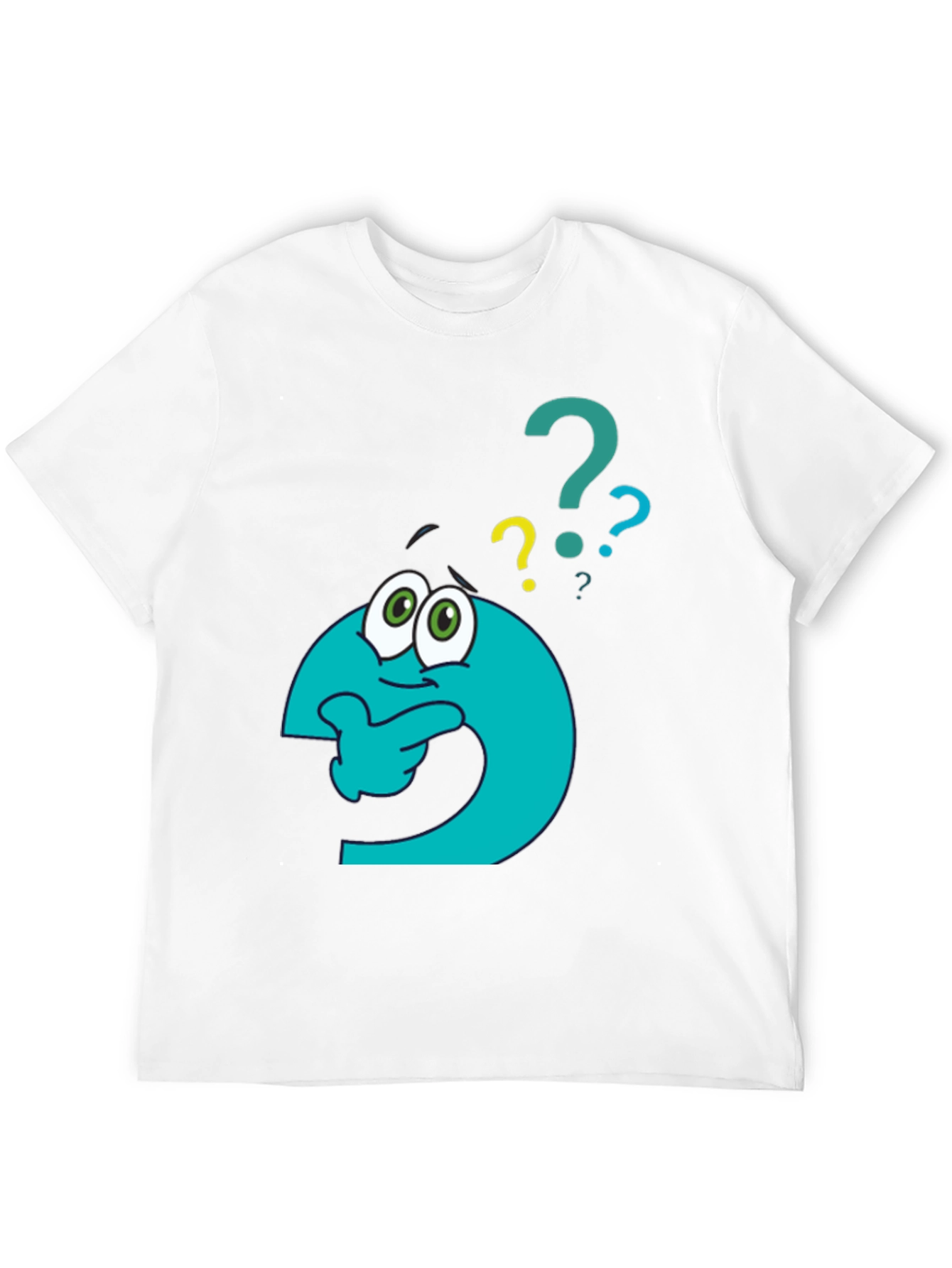 Thinking Question Mark Graphic T-Shirt