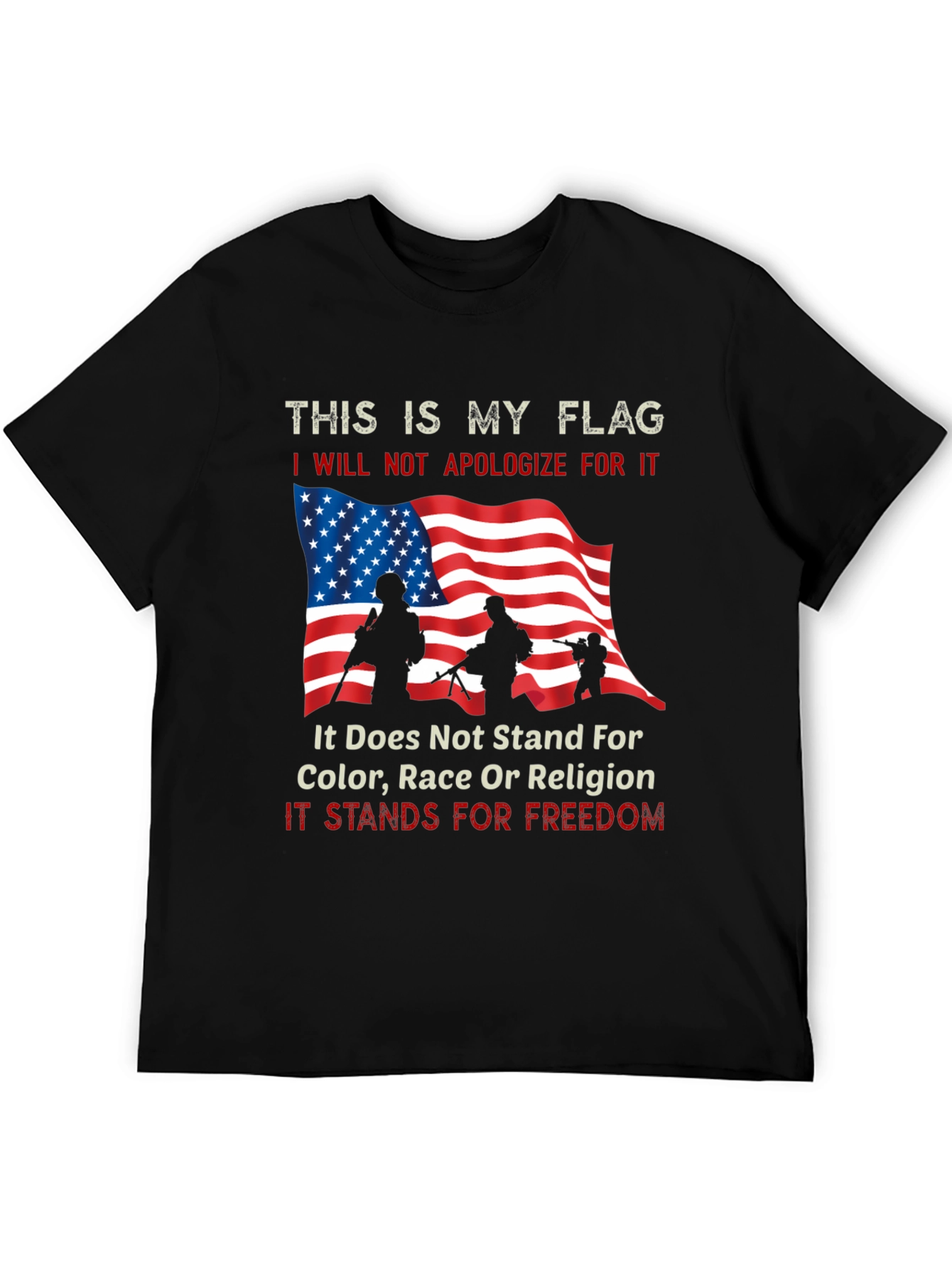 Patriotic My Flag Graphic Tee