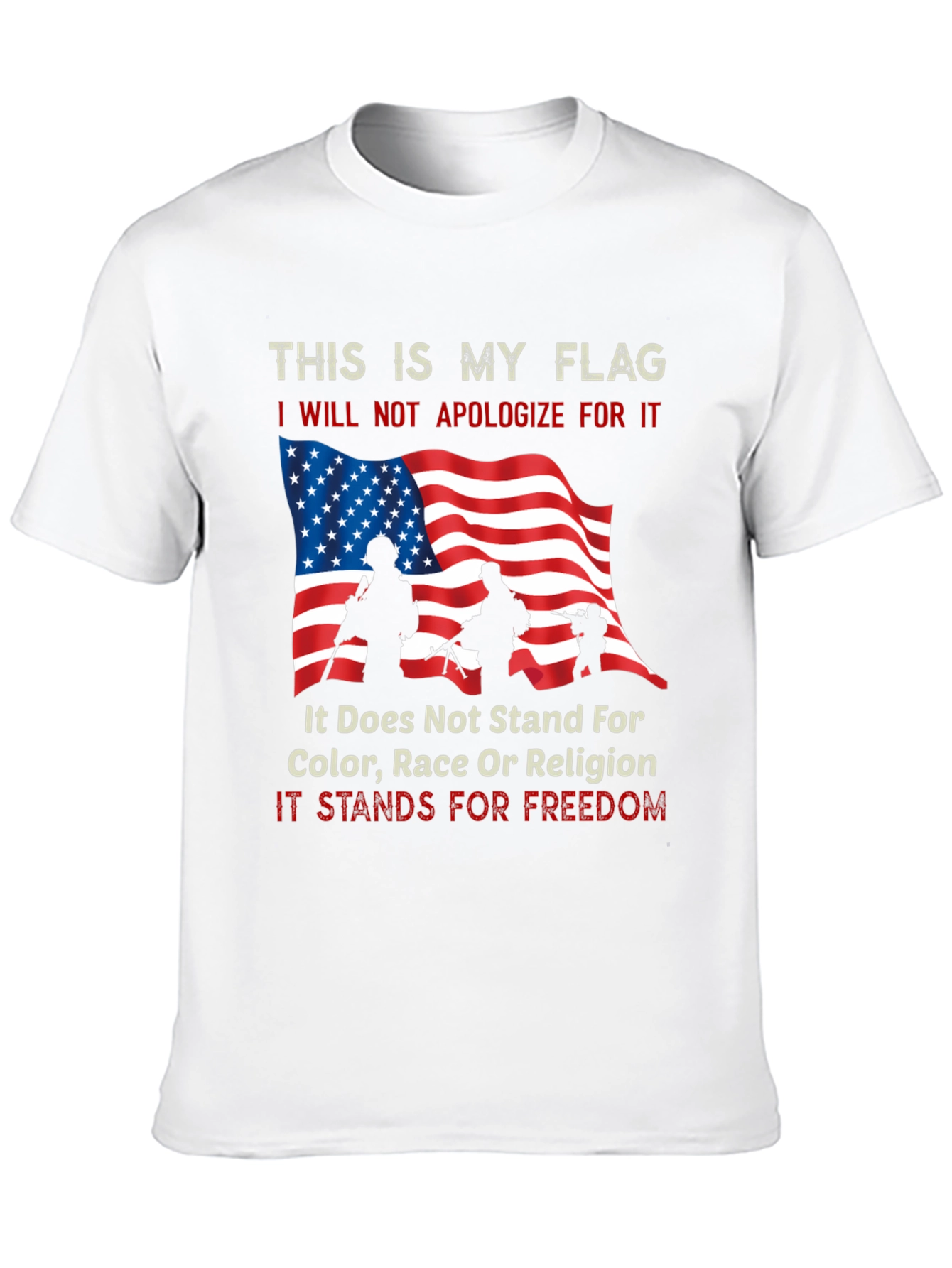 Patriotic My Flag Graphic Tee