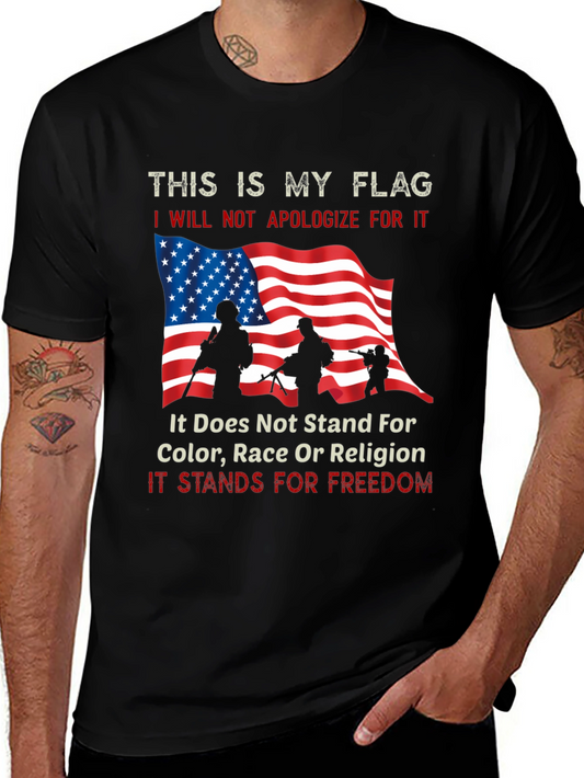 Patriotic My Flag Graphic Tee