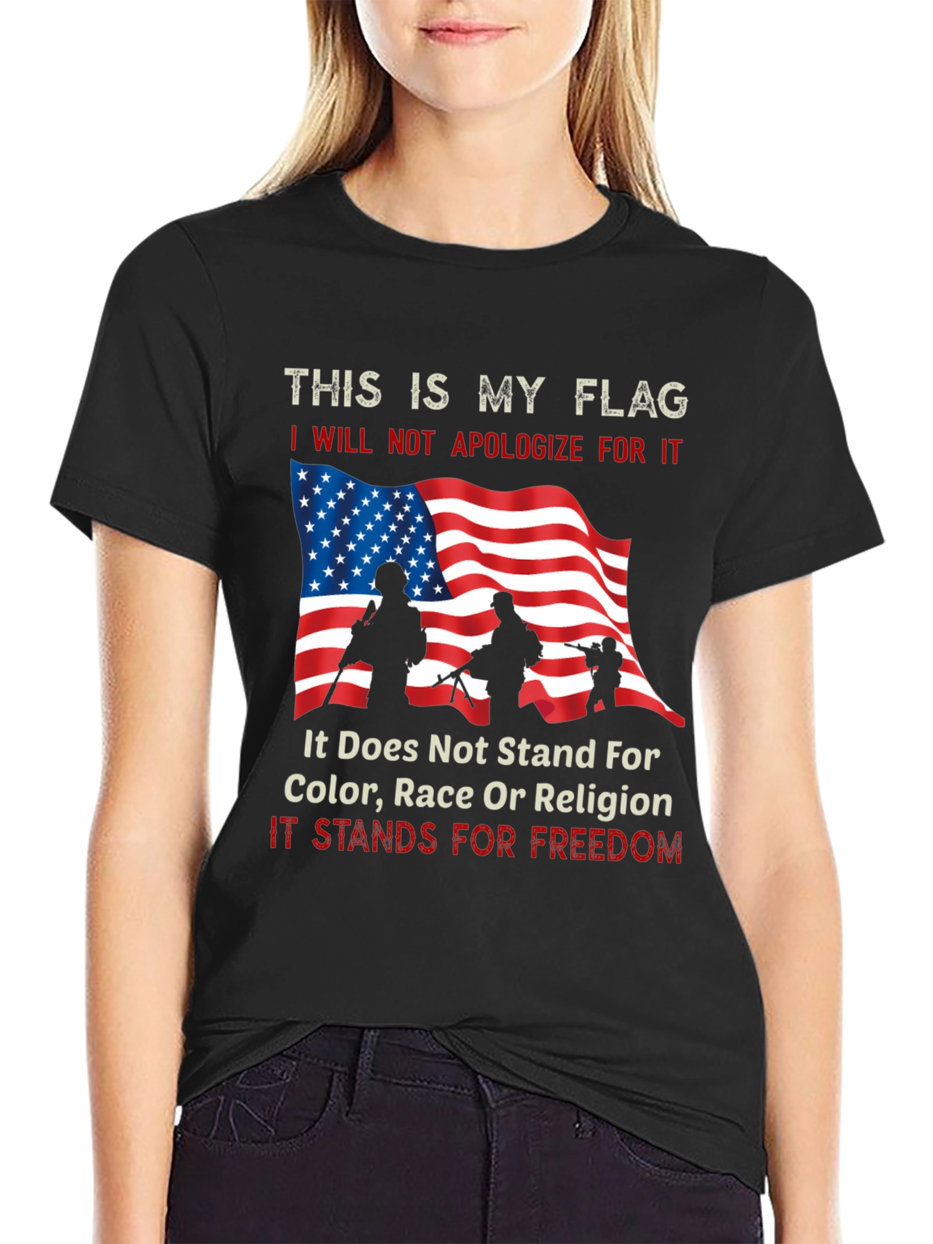 Patriotic My Flag Graphic Tee