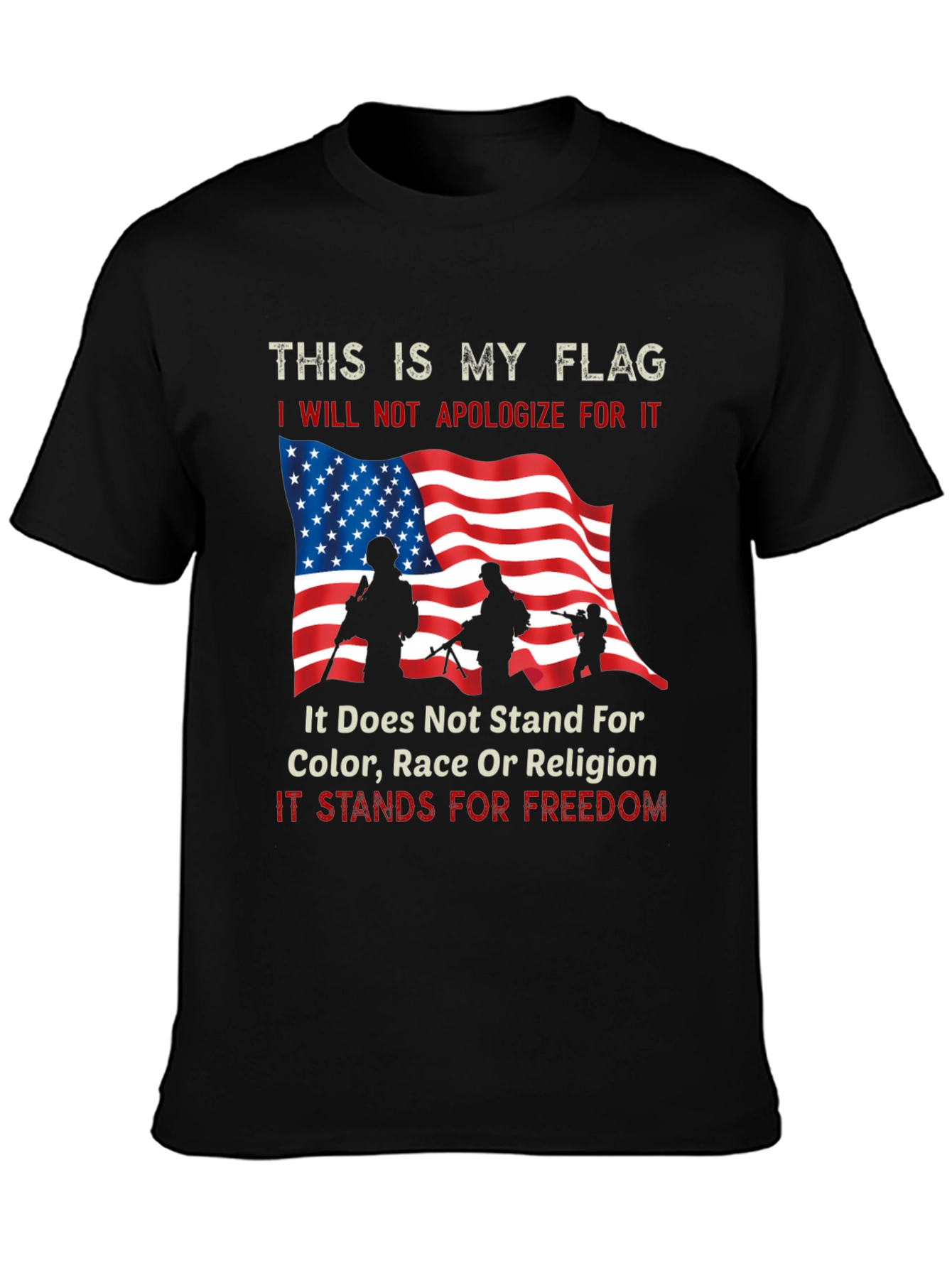 Patriotic My Flag Graphic Tee