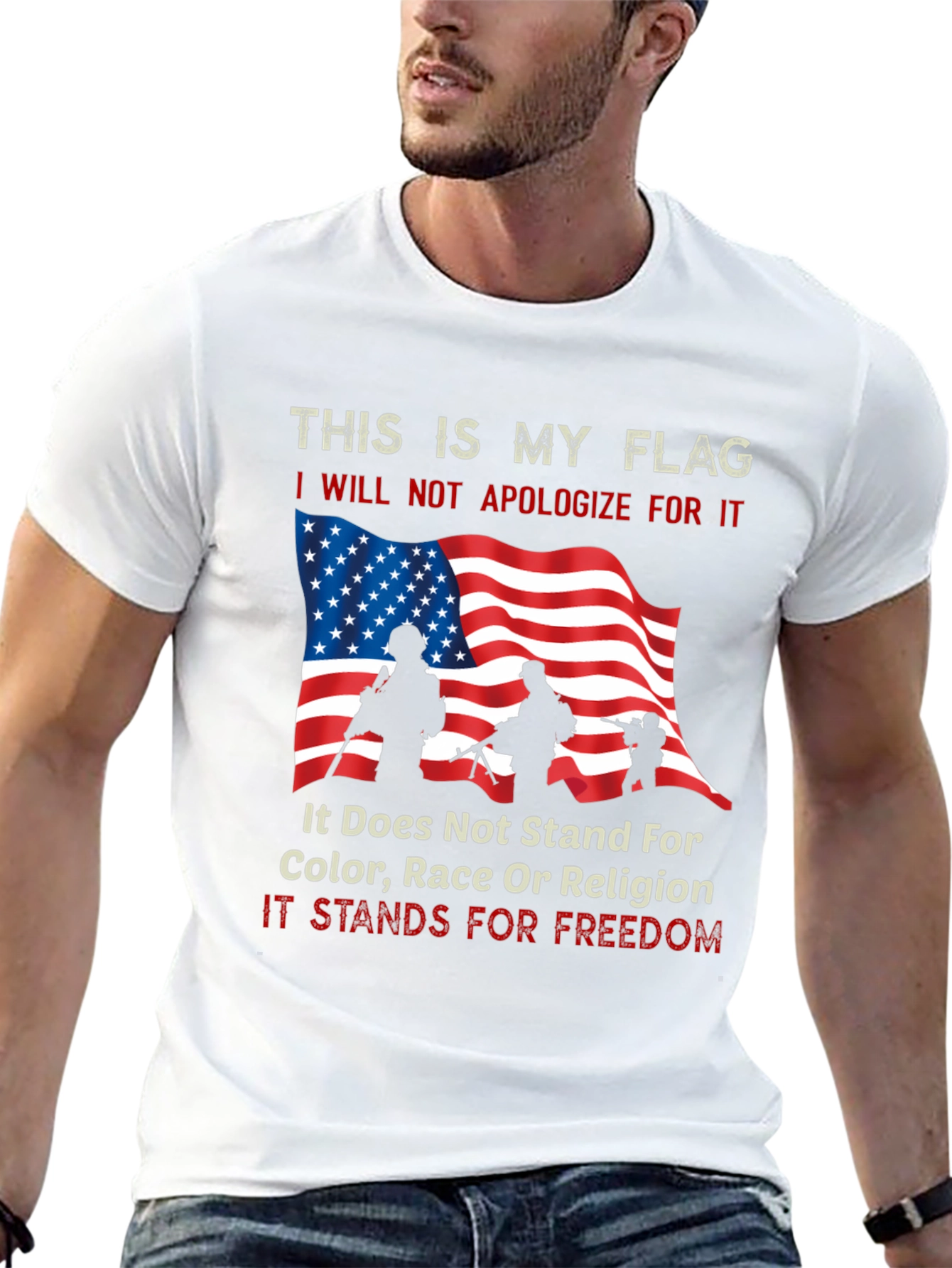 Patriotic My Flag Graphic Tee