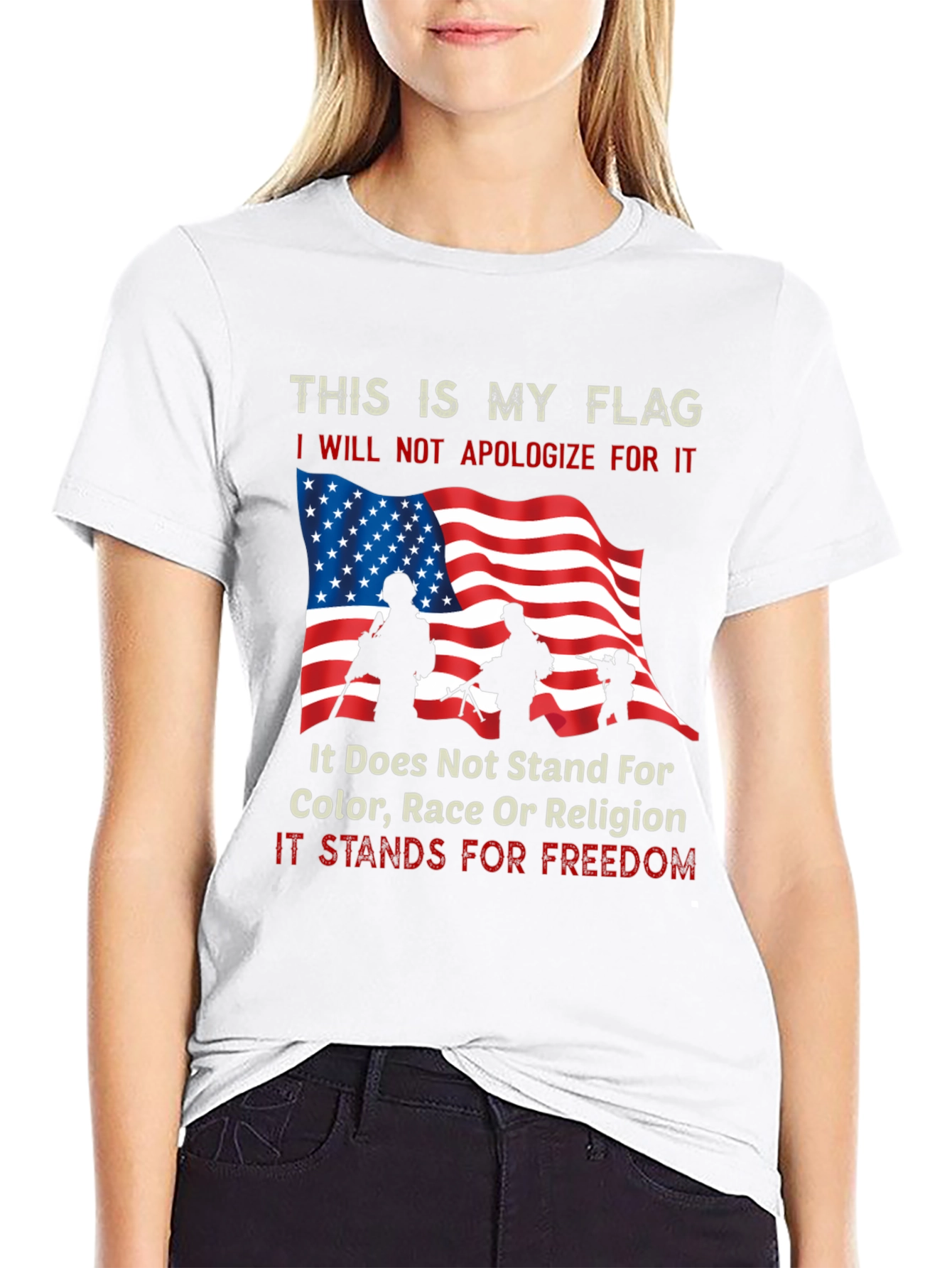 Patriotic My Flag Graphic Tee