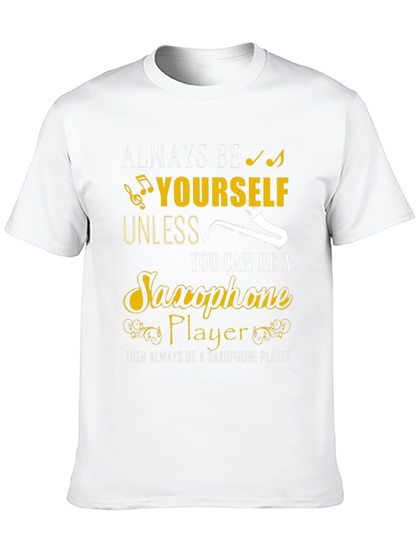 Saxophone Player Graphic Tee - Music Lover Shirt