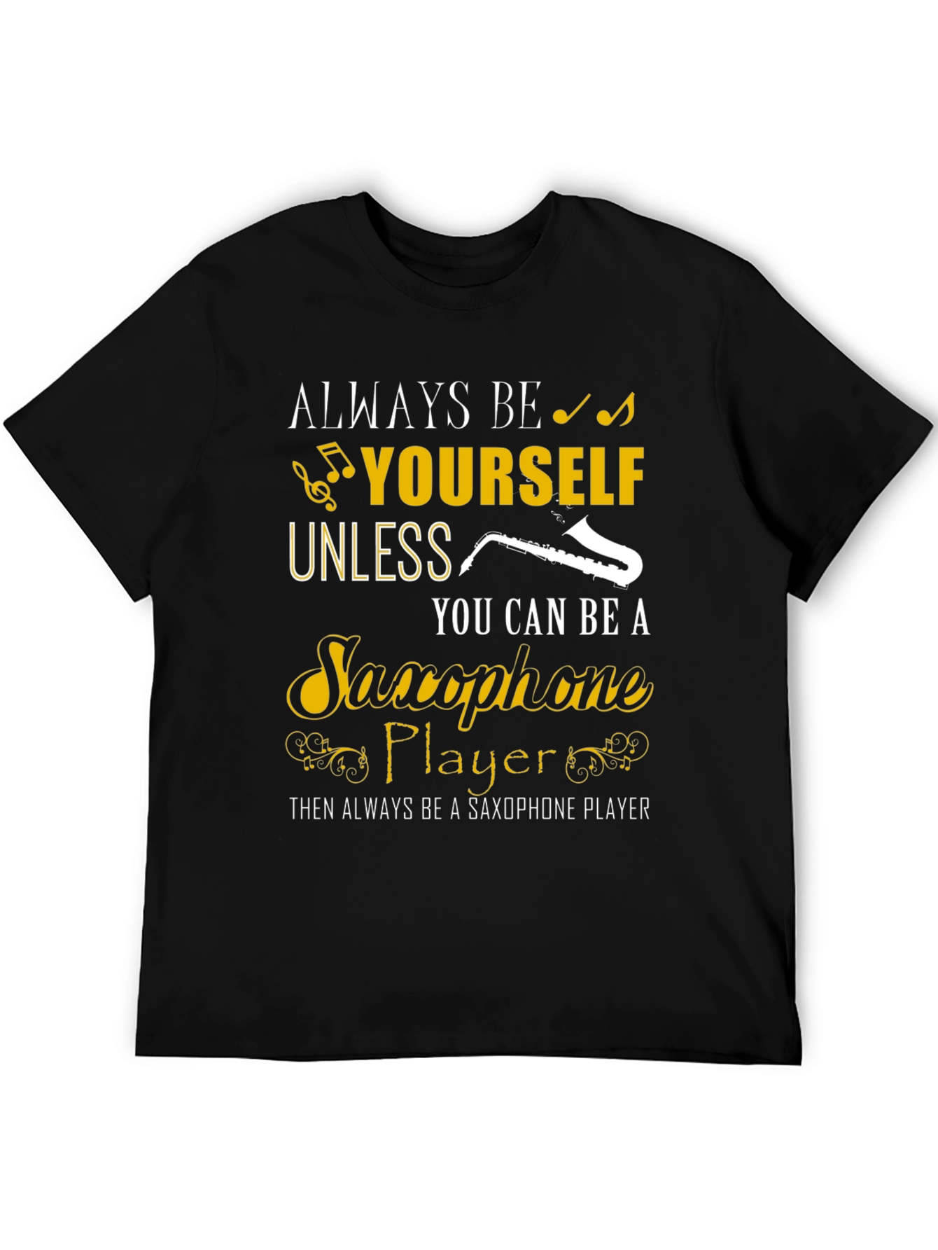 Saxophone Player Graphic Tee - Music Lover Shirt