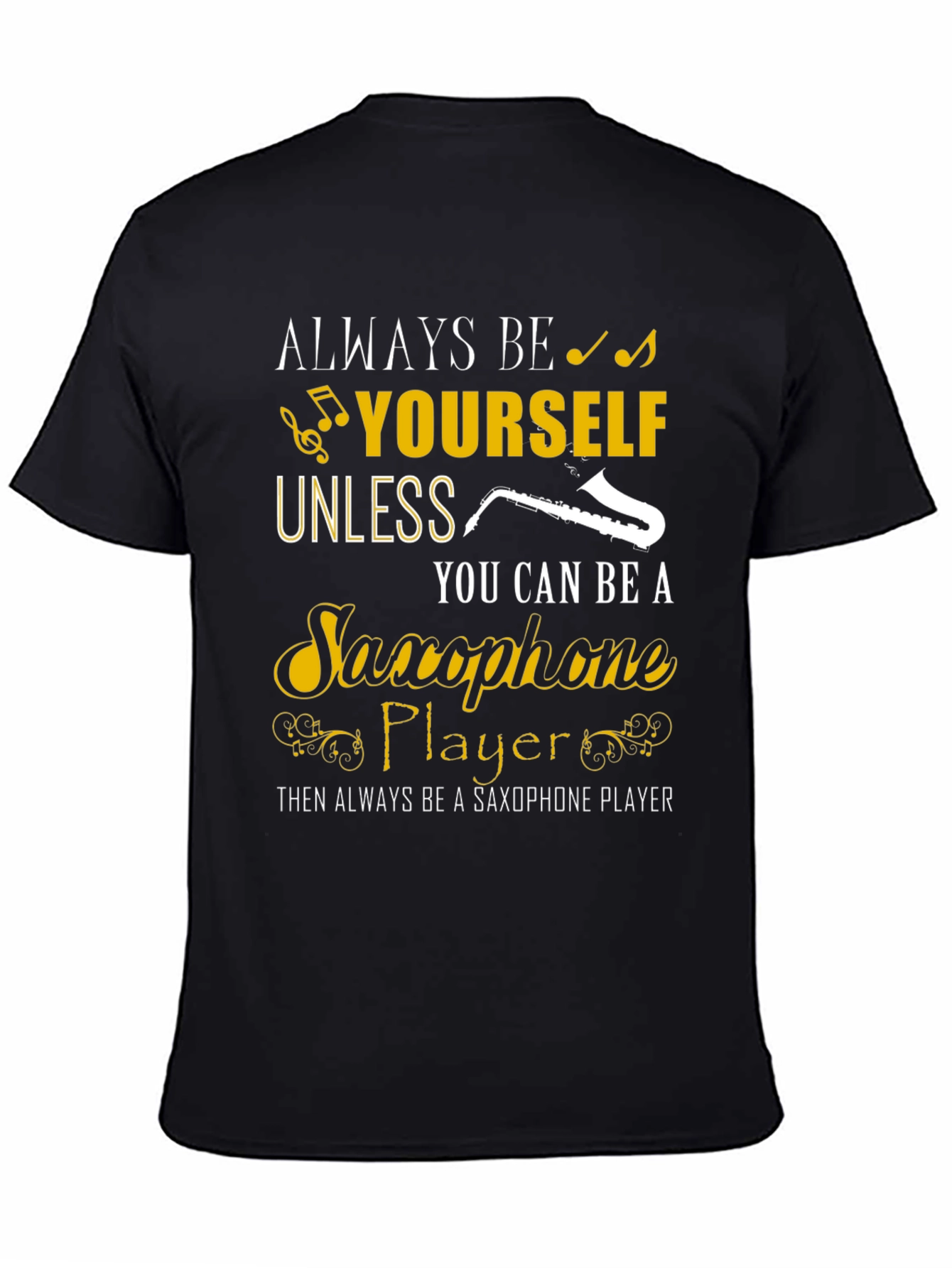 Saxophone Player Graphic Tee - Music Lover Shirt