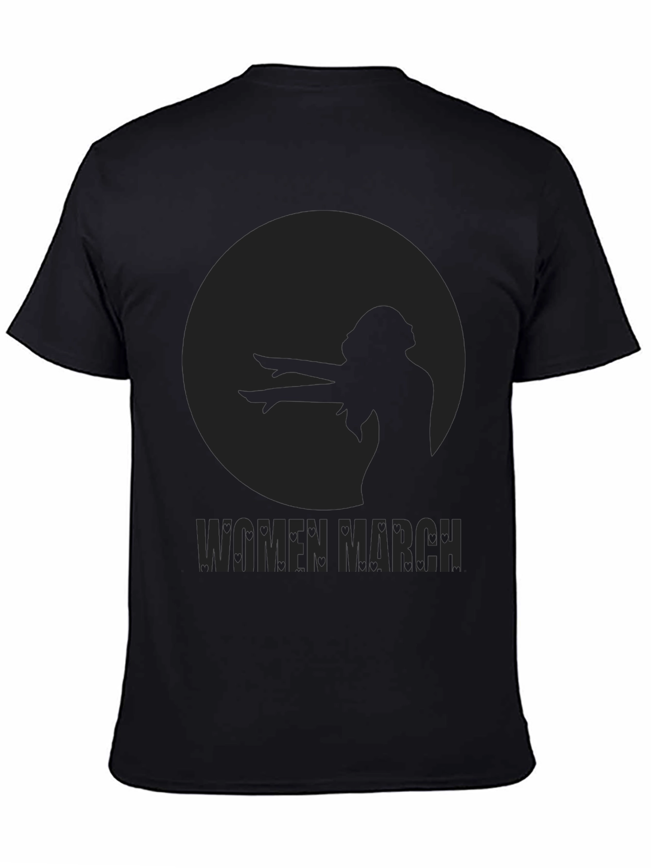 Women March Graphic Tee - Black