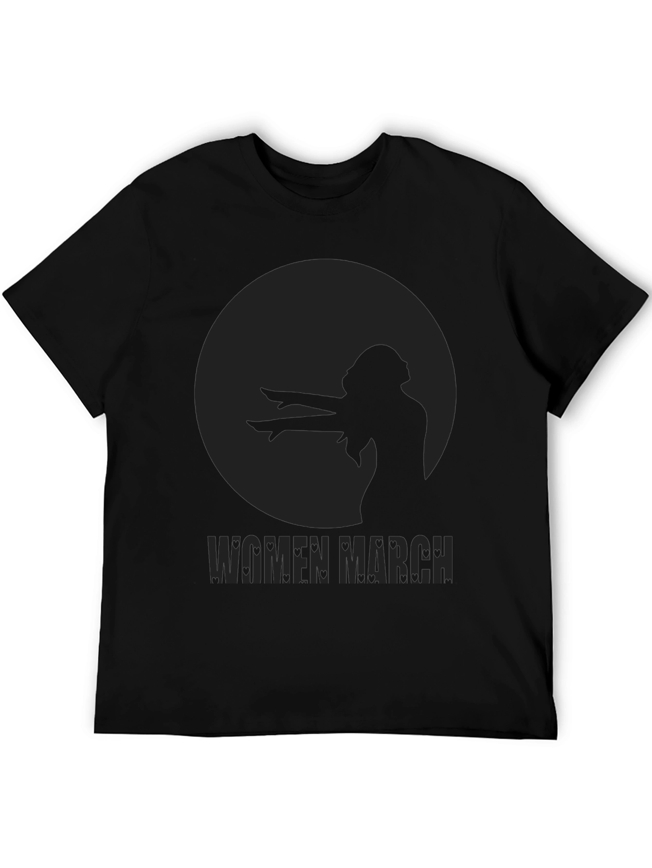 Women March Graphic Tee - Black
