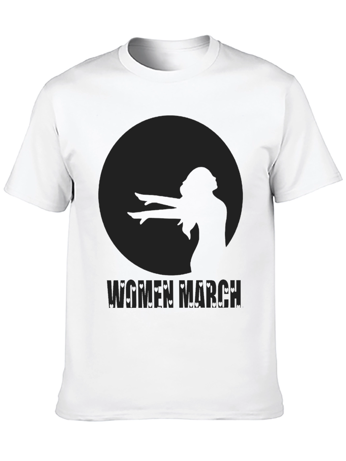 Women March Graphic Tee - Black