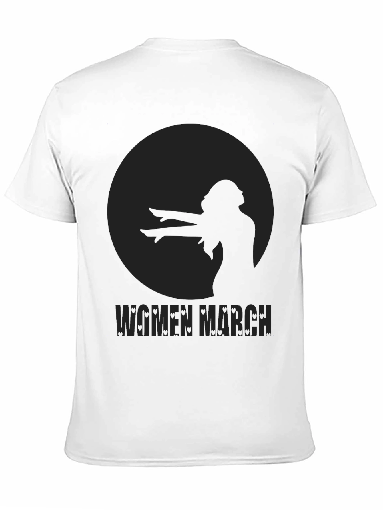 Women March Graphic Tee - Black