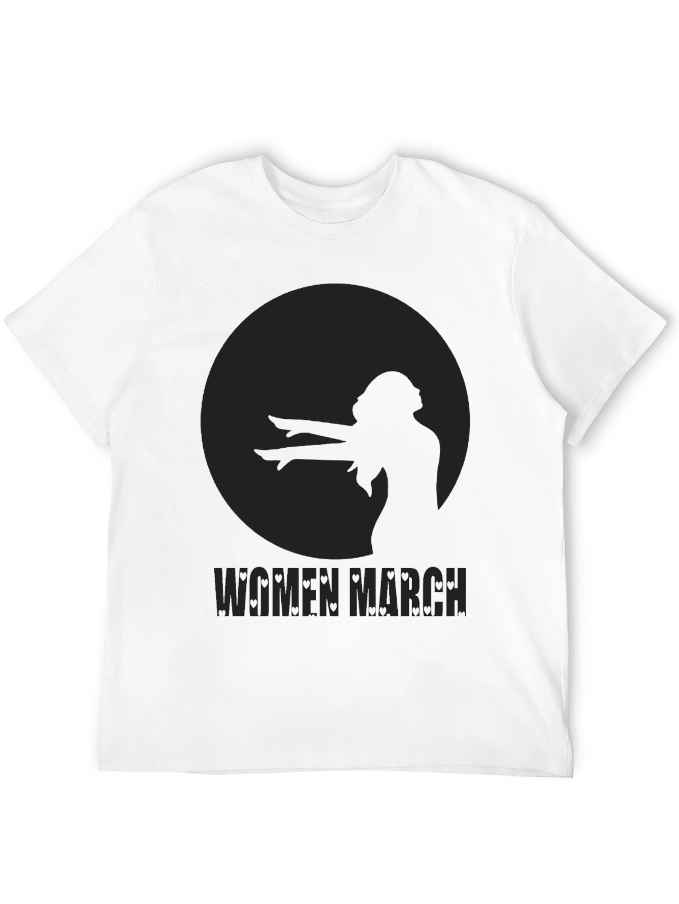 Women March Graphic Tee - Black