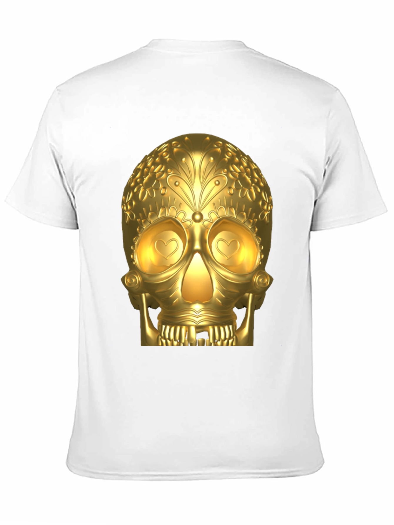 Golden Skull Graphic T-Shirt