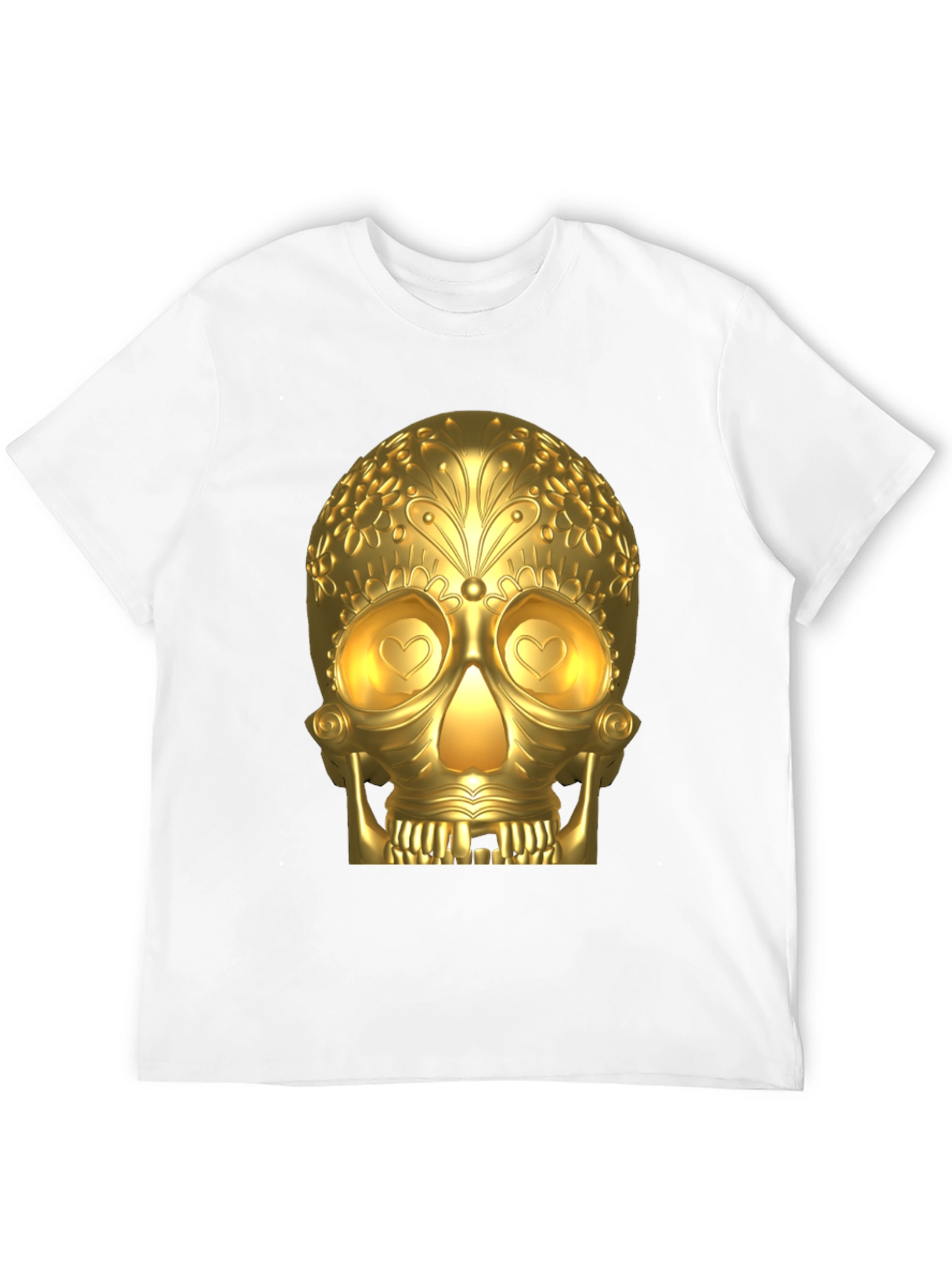 Golden Skull Graphic T-Shirt