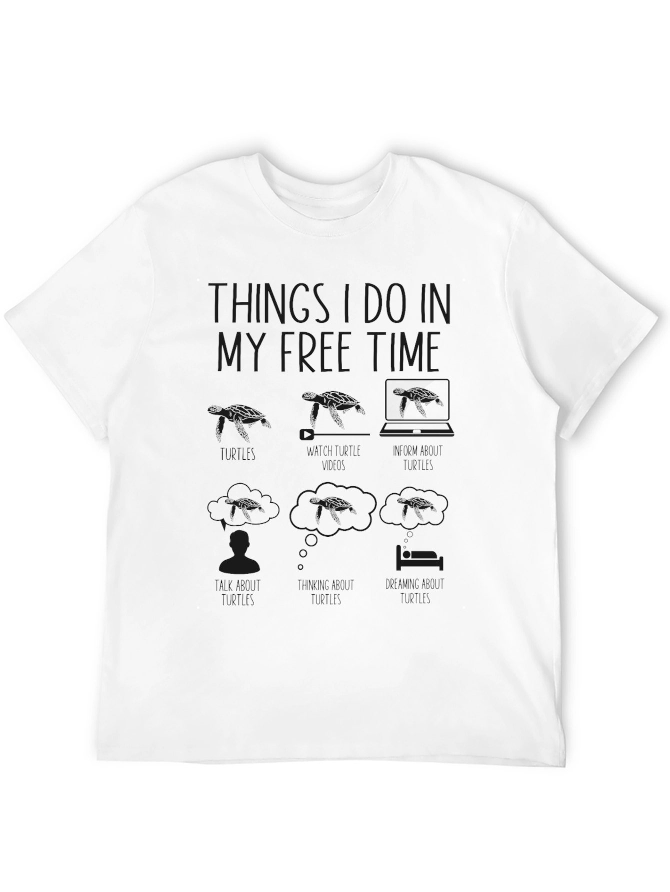 Things I Do In My Free Time Black T-Shirt