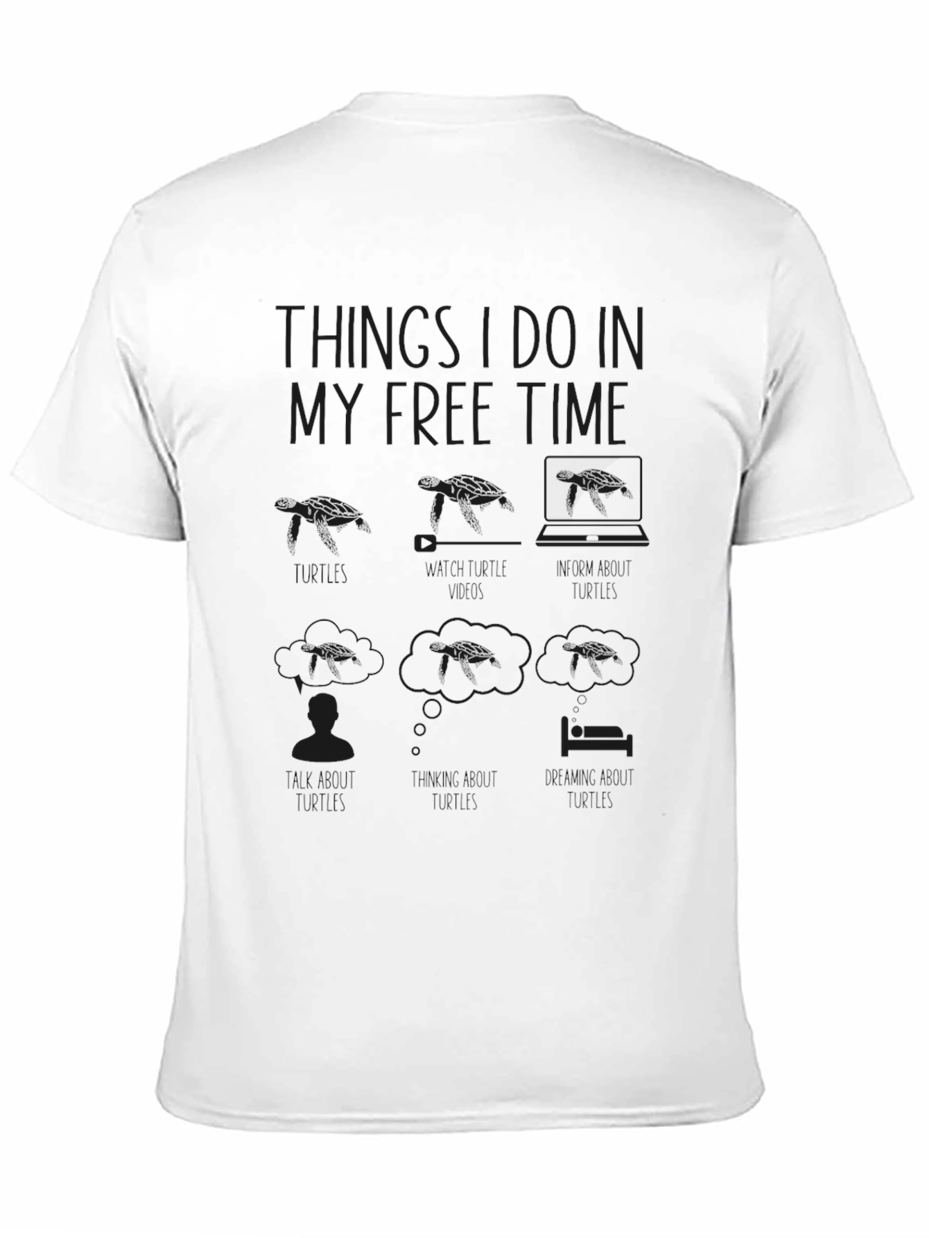 Things I Do In My Free Time Black T-Shirt