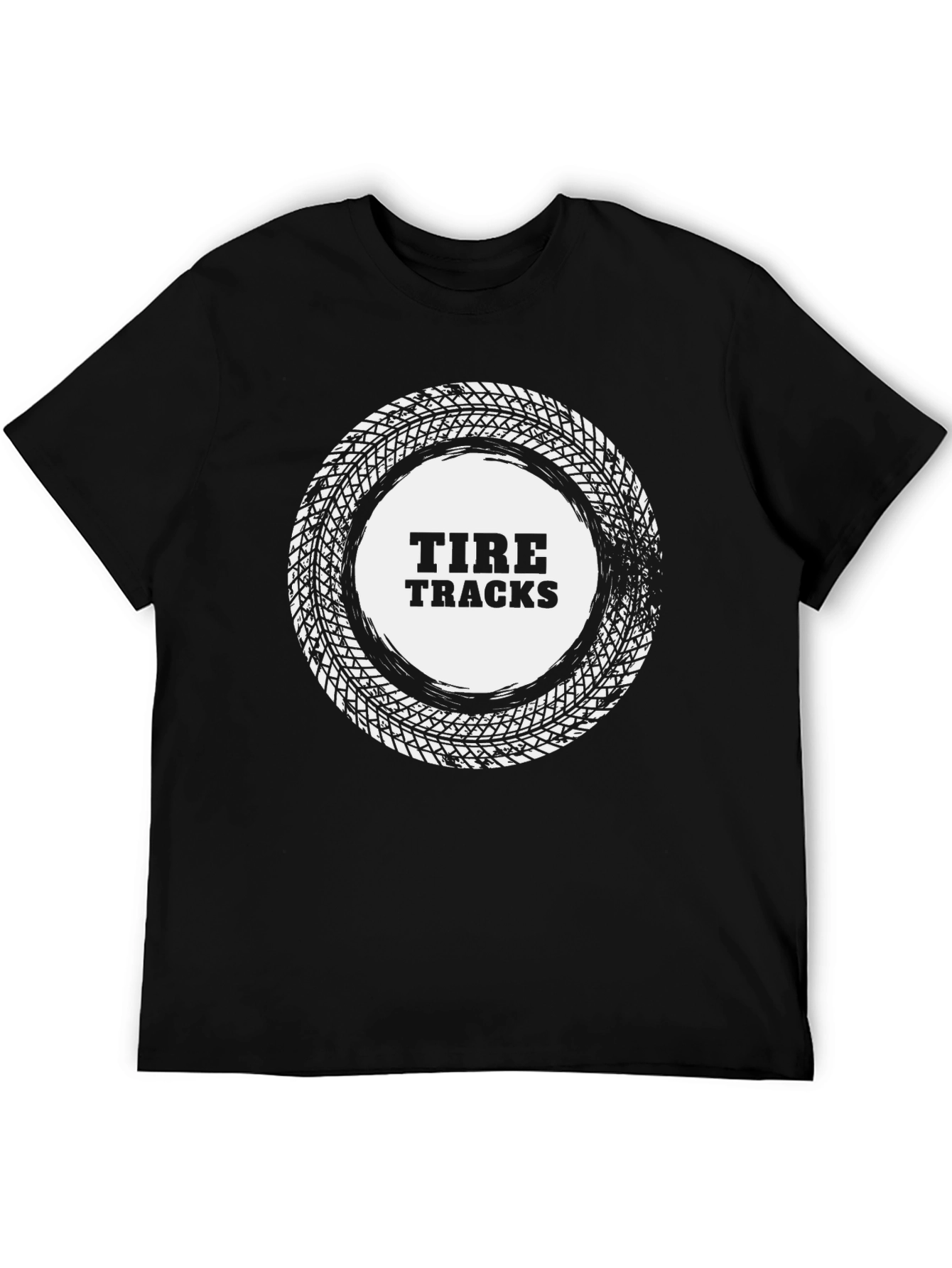 Tire Tracks Graphic Tee - Cool Automotive Shirt