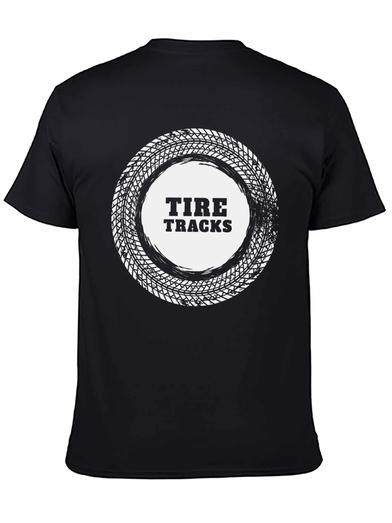 Tire Tracks Graphic Tee - Cool Automotive Shirt