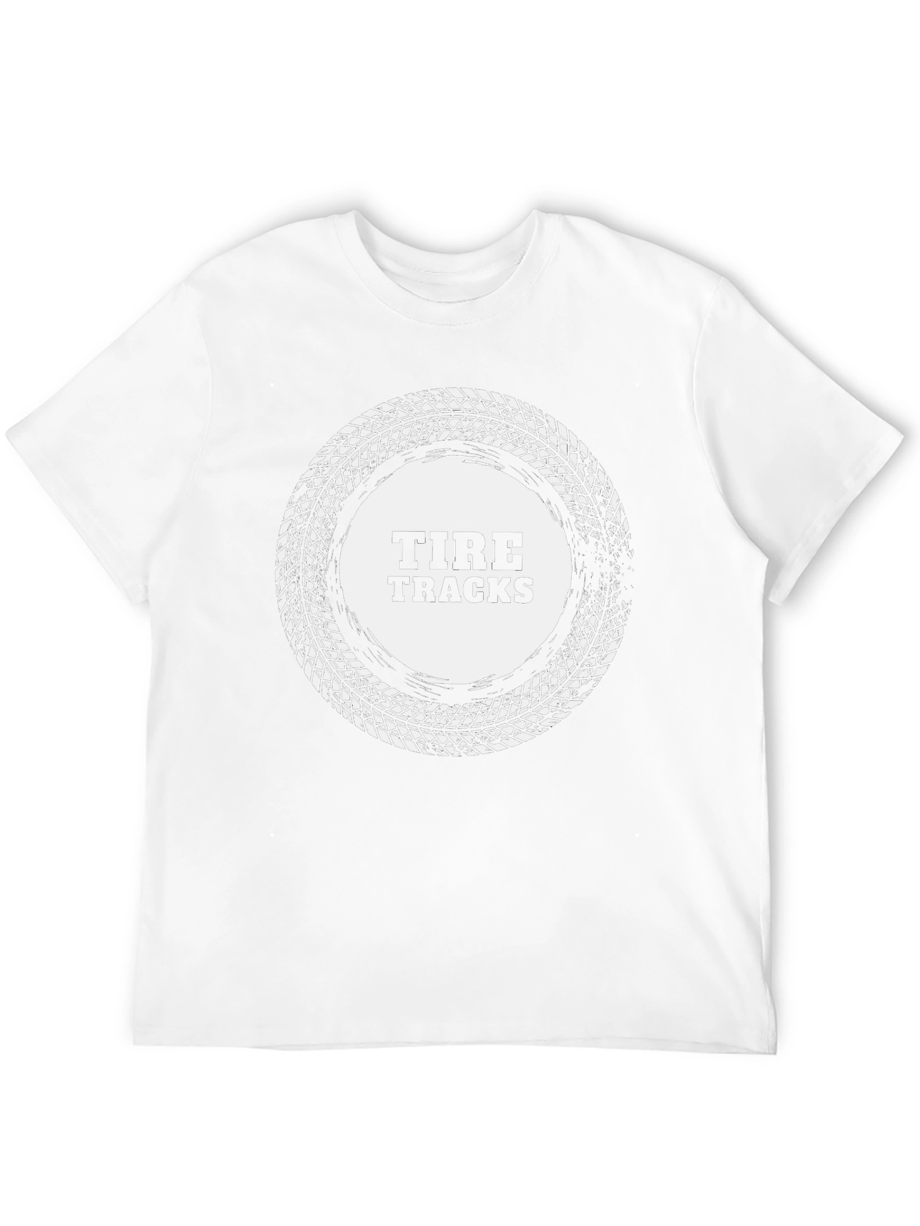 Tire Tracks Graphic Tee - Cool Automotive Shirt