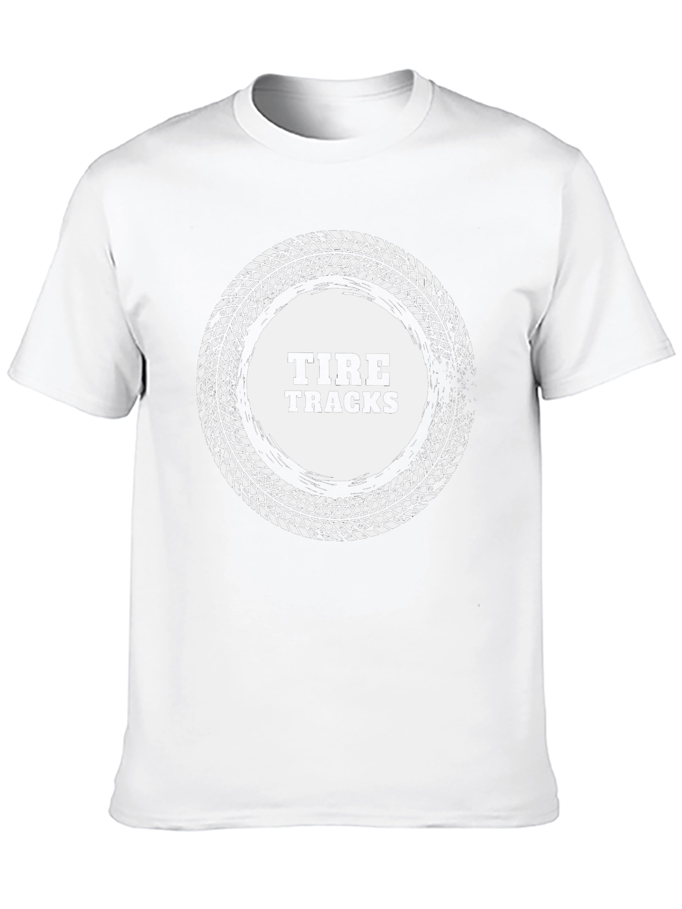Tire Tracks Graphic Tee - Cool Automotive Shirt