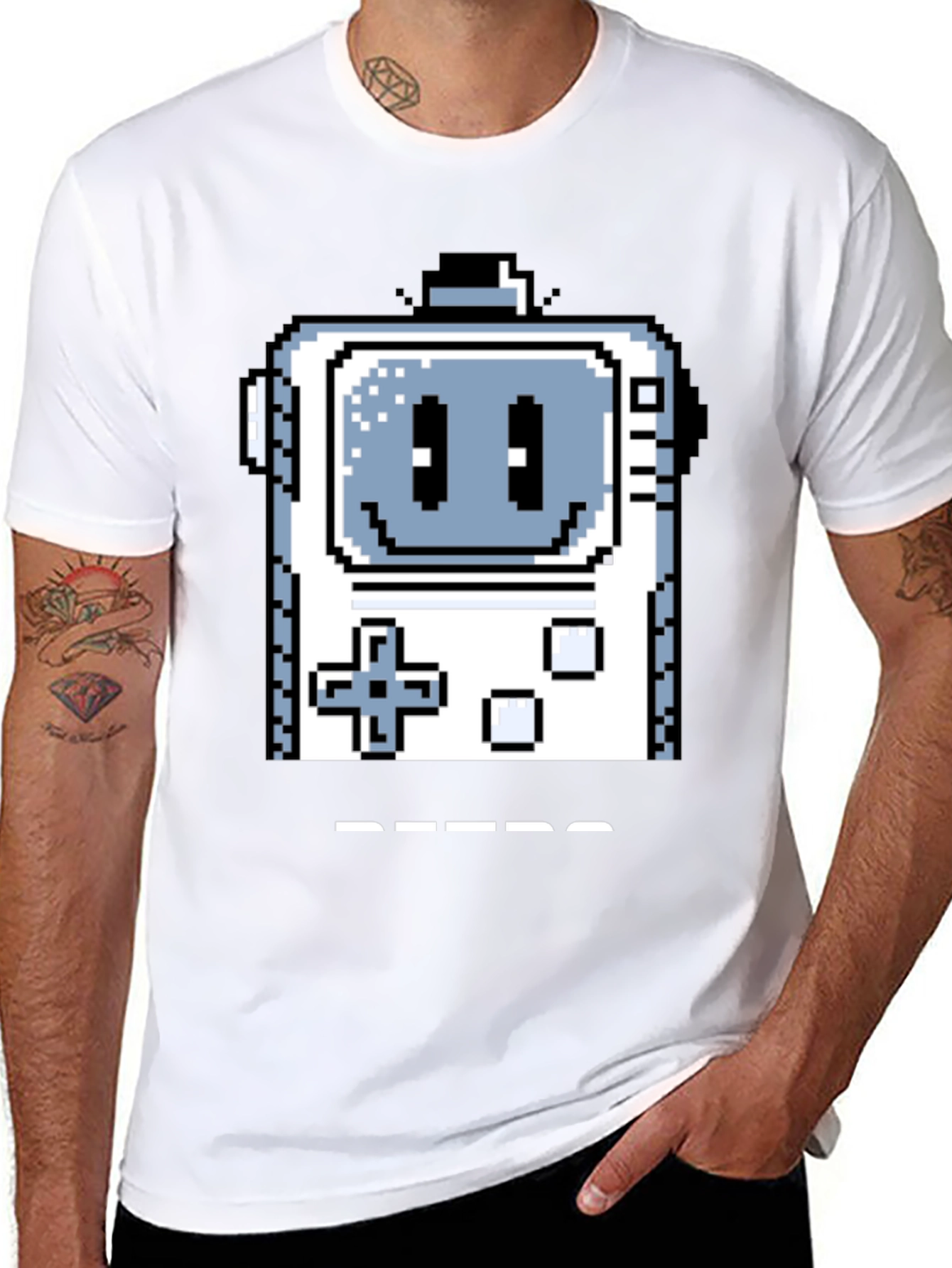 Retro Gamer T-Shirt - Pixel Art Console