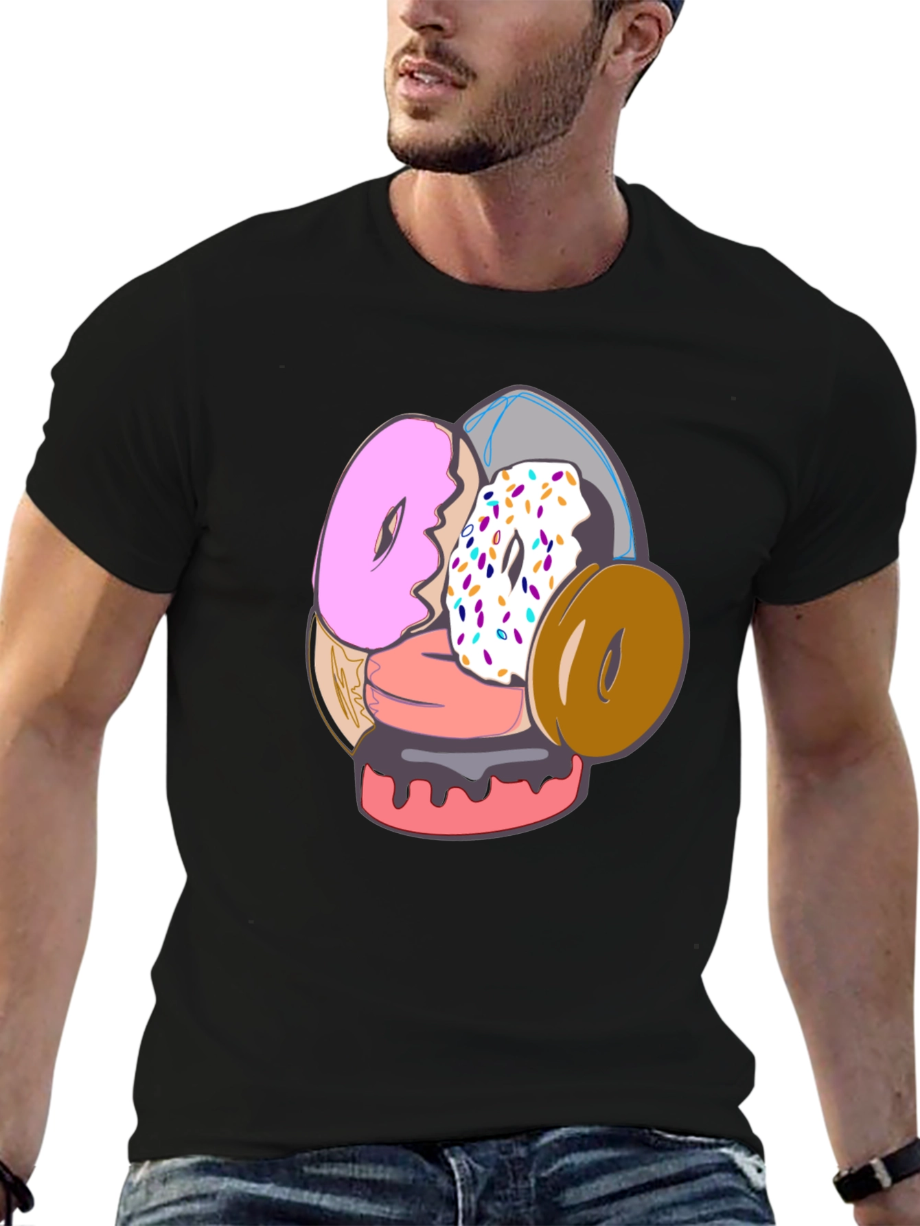 Donut Stack T-Shirt - Sweet Graphic Tee