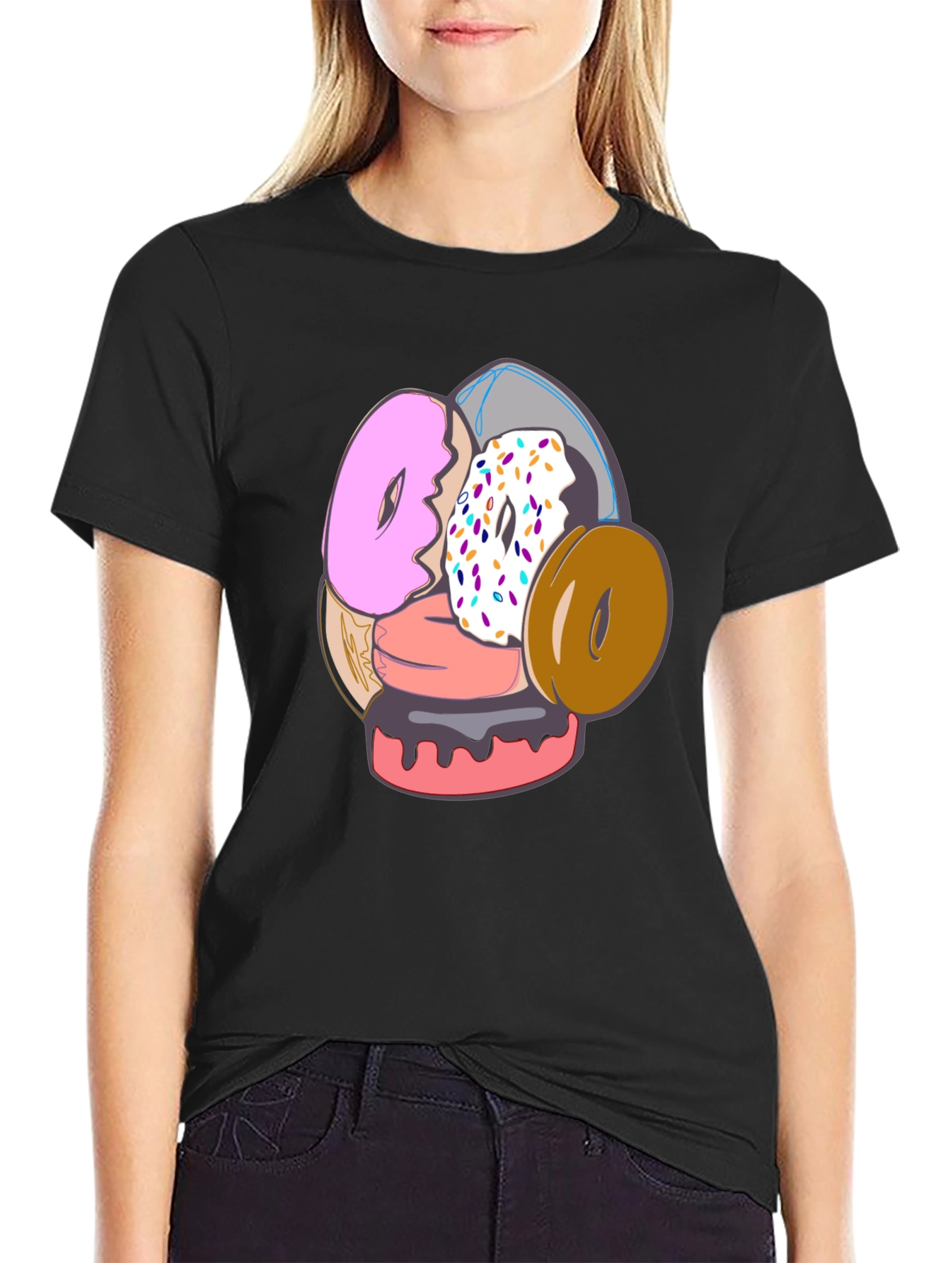 Donut Stack T-Shirt - Sweet Graphic Tee