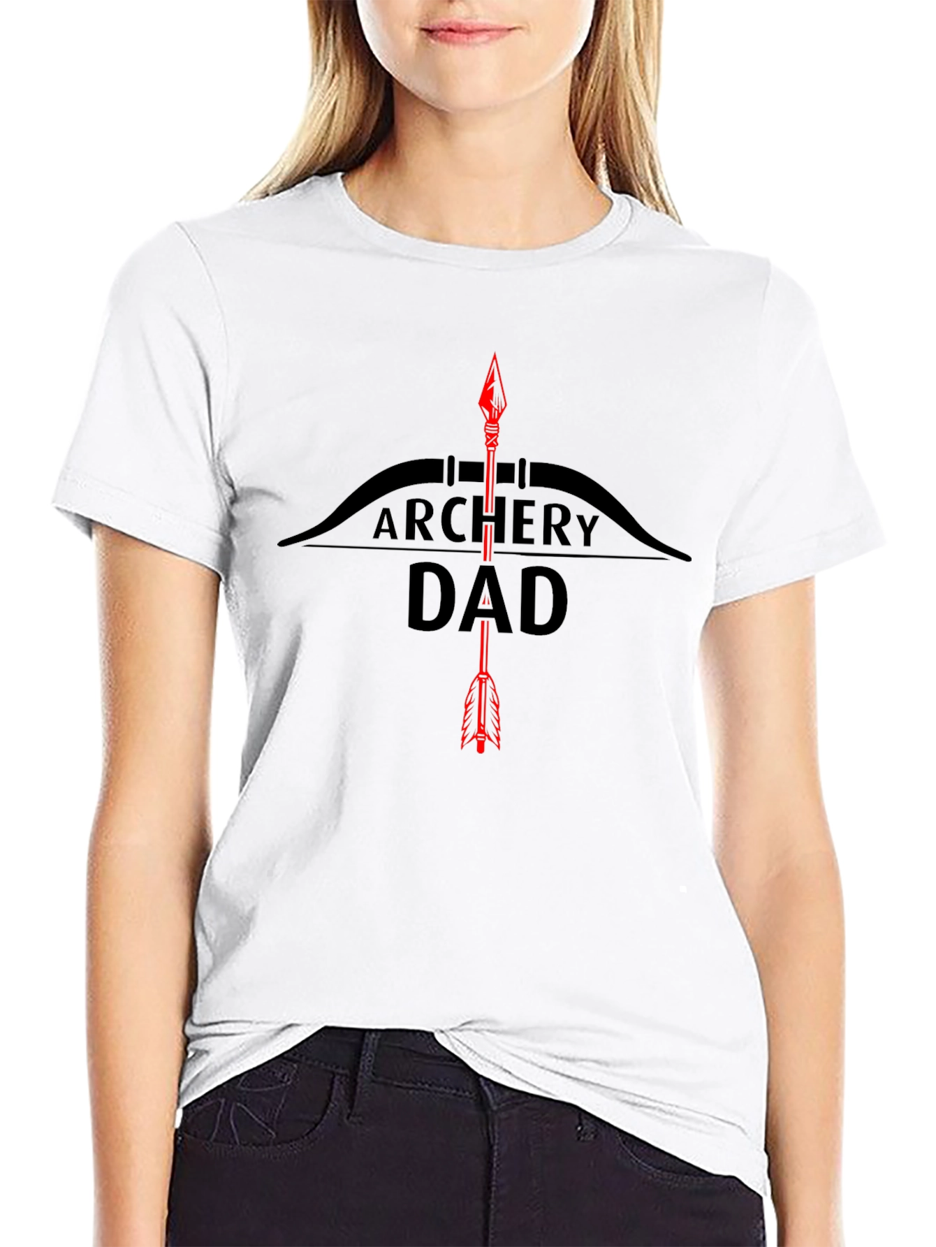Archery Dad Graphic Tee - Bow & Arrow Design