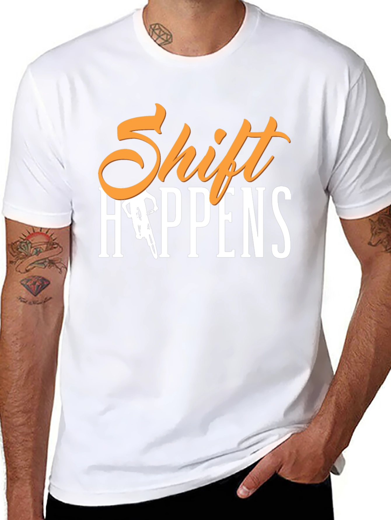 Shift Happens Mountain Bike Graphic Tee